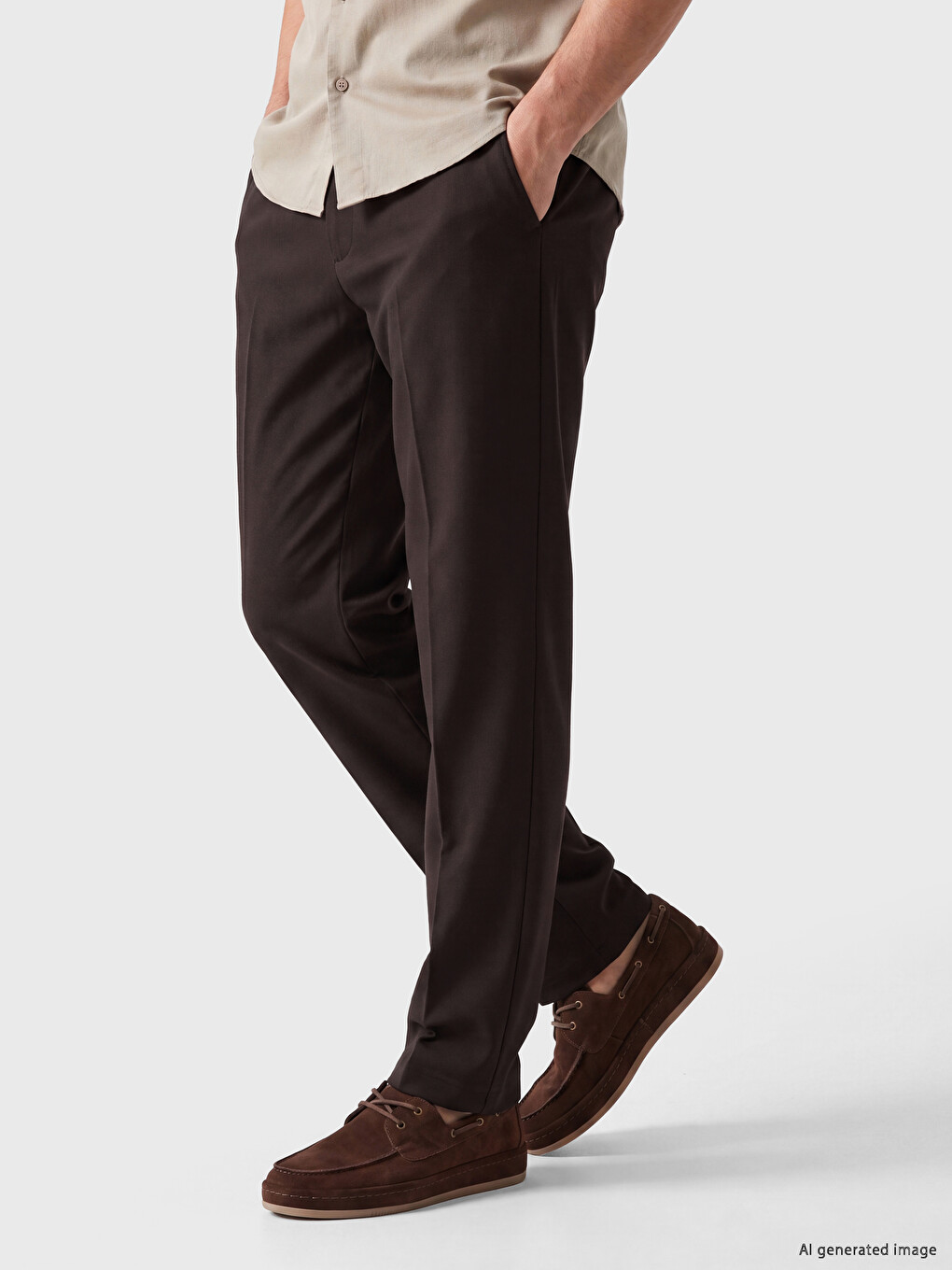 Man Brown Trousers