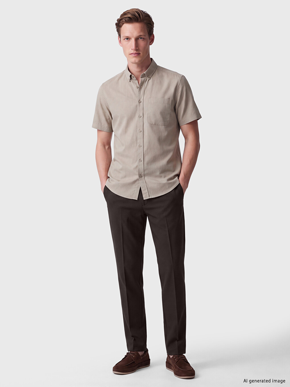 Man Brown Trousers-1