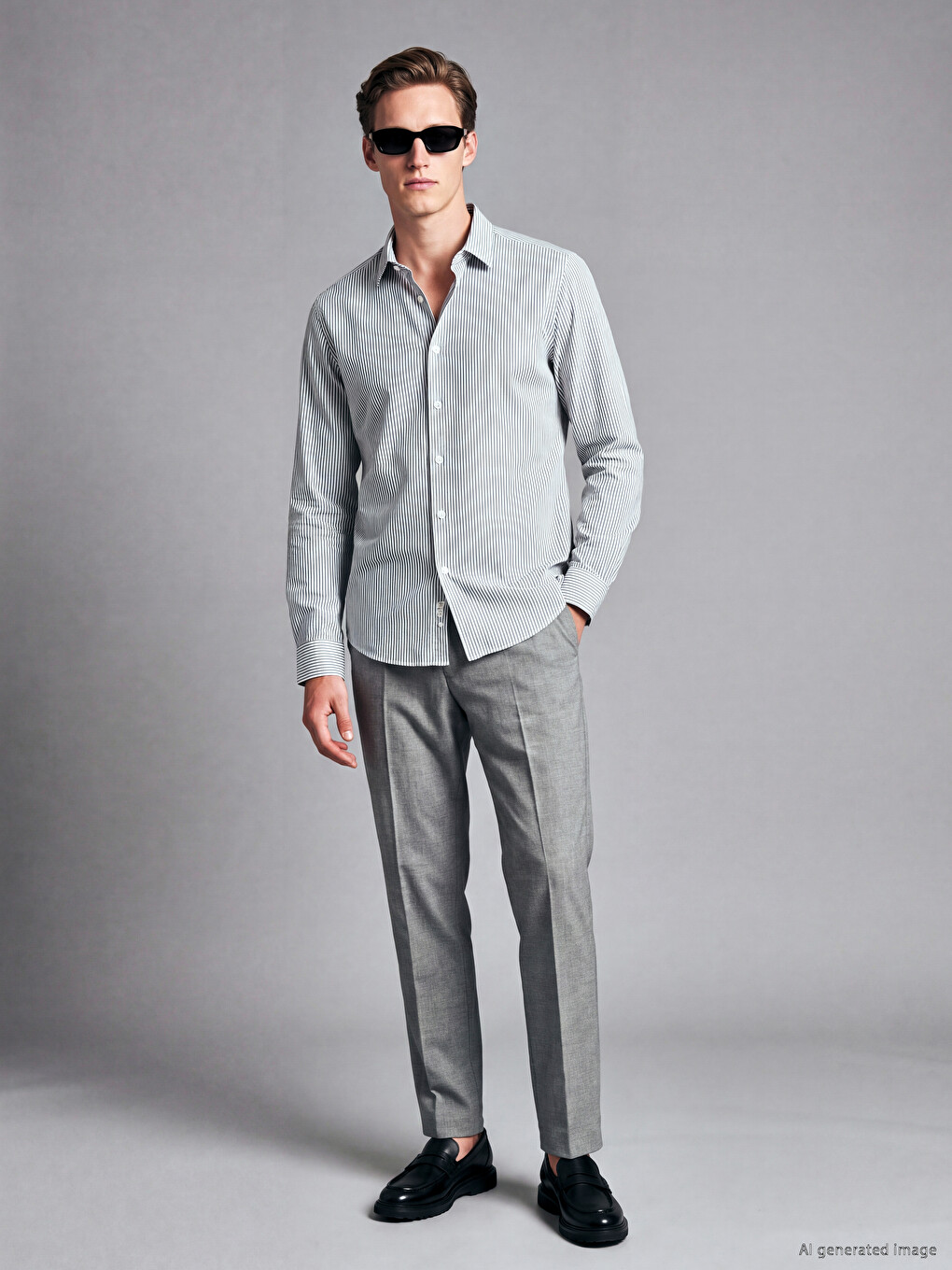 Man Grey Trousers