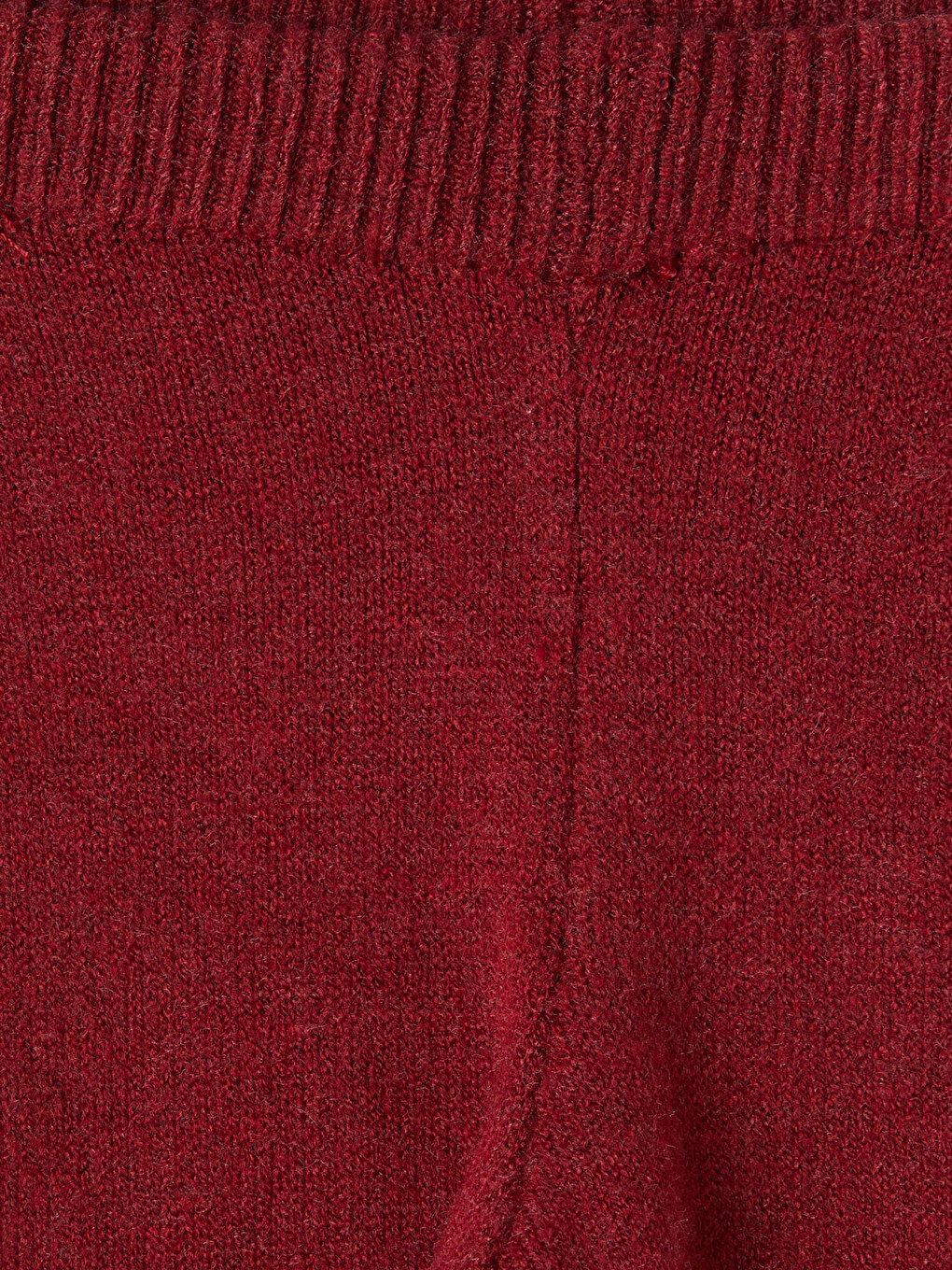 Bordo Fiyonk Detaylı Kız Bebek Triko Takım-6