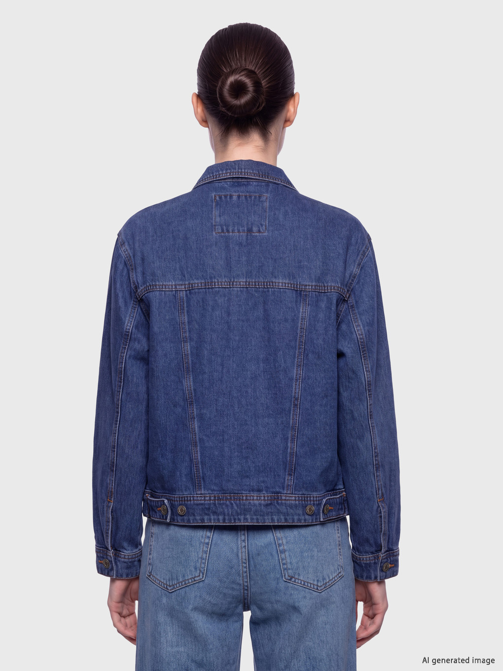 Woman Indigo Denim Jacket-3