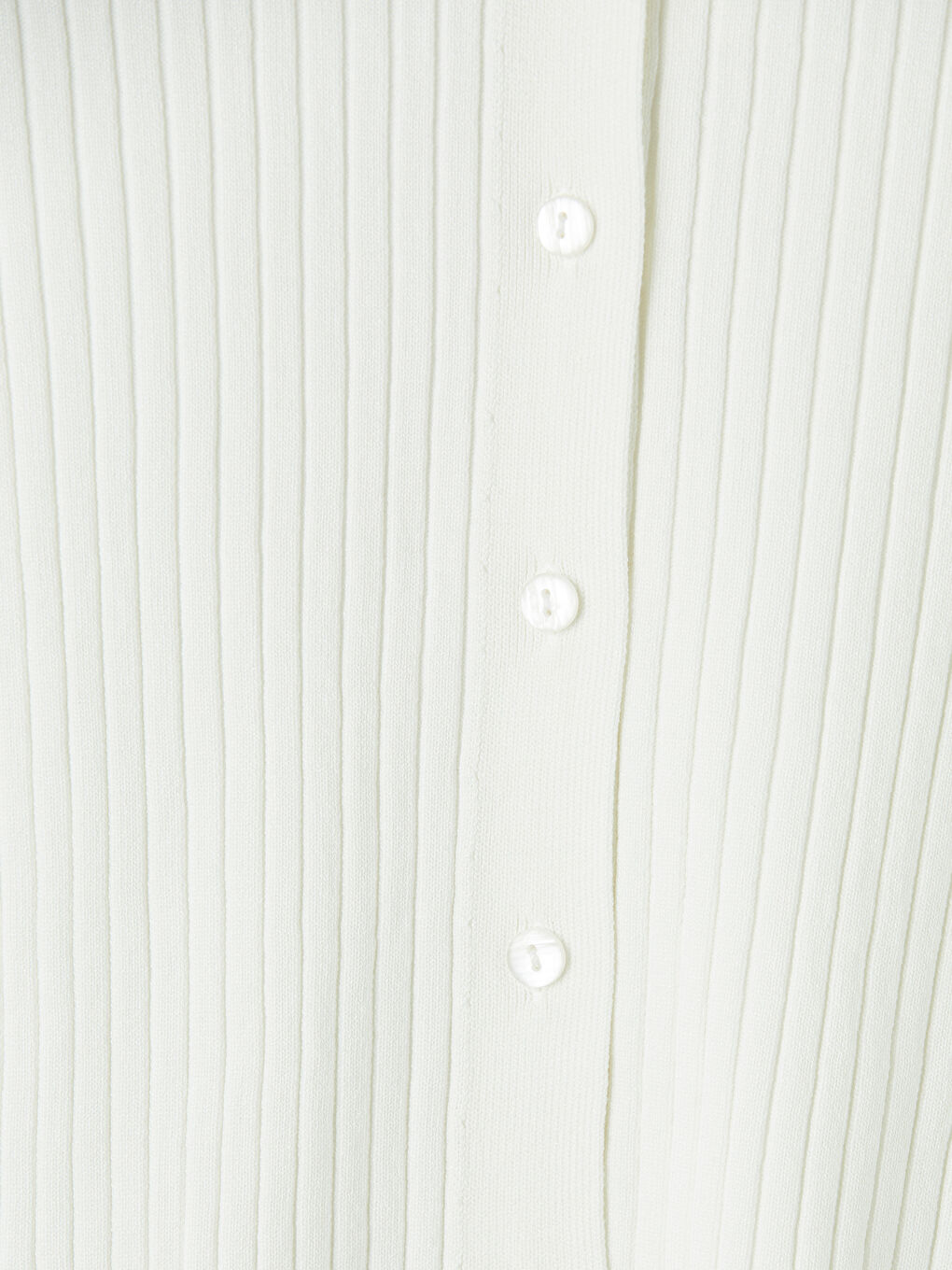 Ekru Polo Yaka Kadın Triko Hırka-6