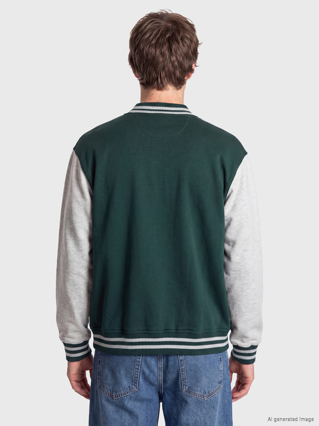 Regular Fit Men's College Jacket-3
