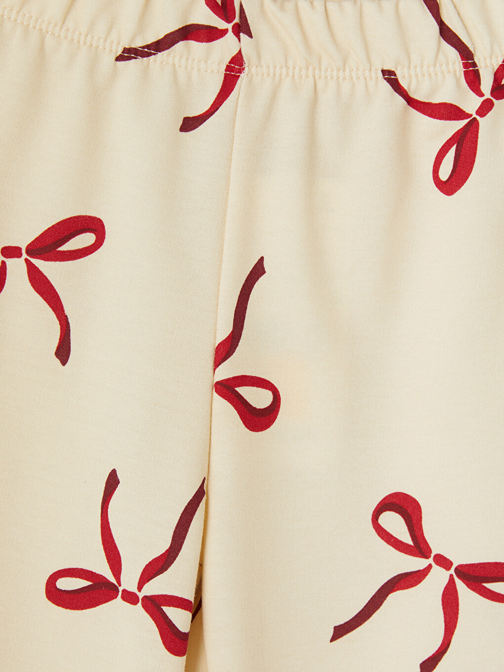 Bow Printed Girls' Sweatpants-1