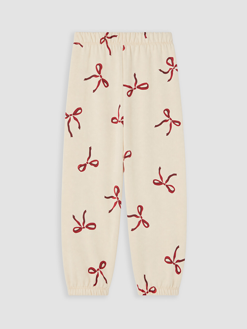 Bow Printed Girls' Sweatpants-2