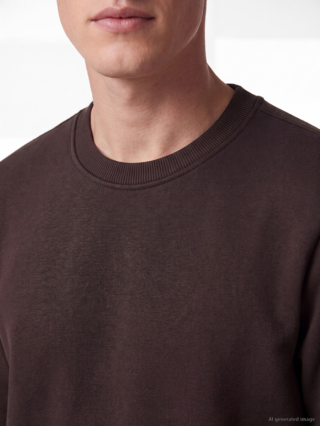 Crew Neck Men's Thick Sweatshirt-2
