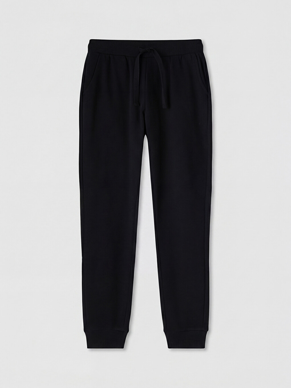 Woman Black Jogger Sweatpants-4