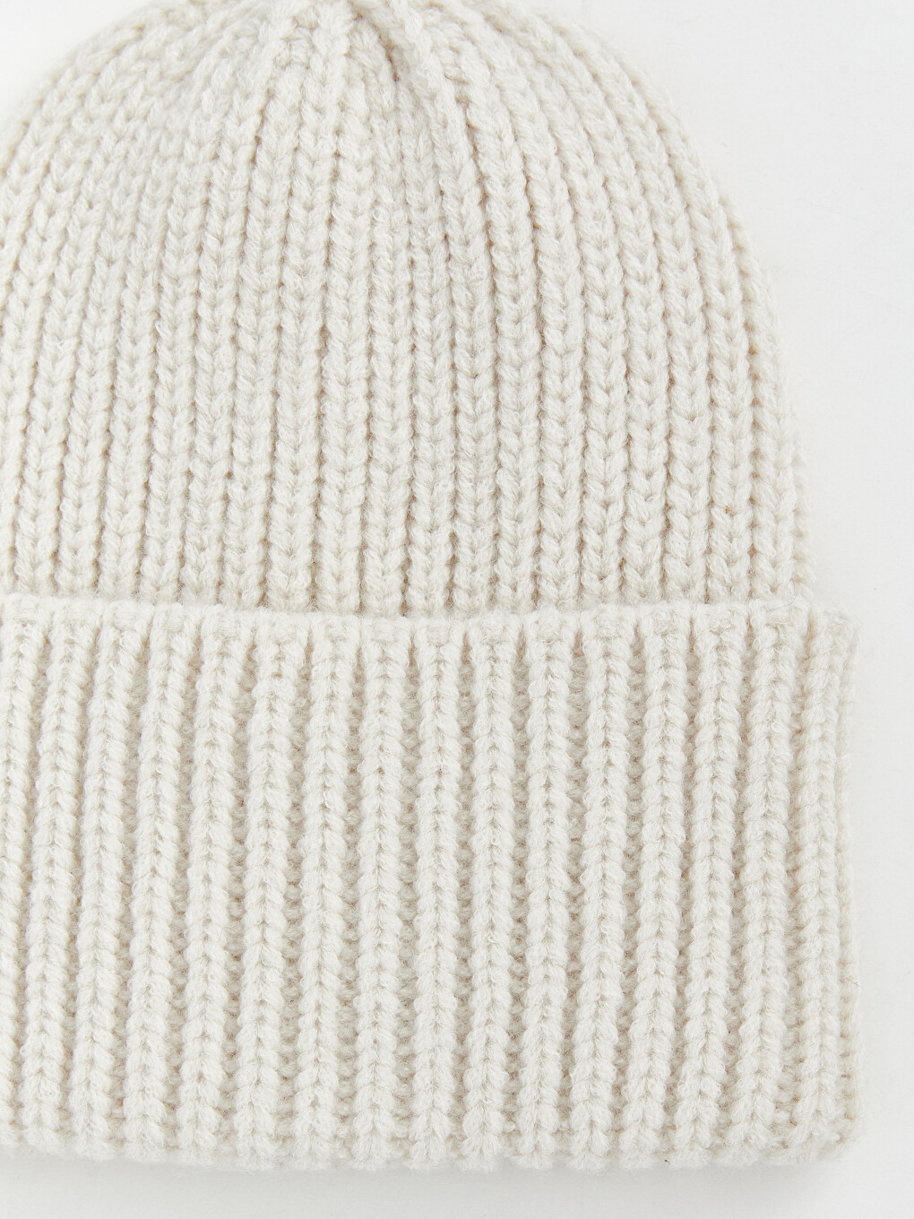 Woman Beige Beanie-1