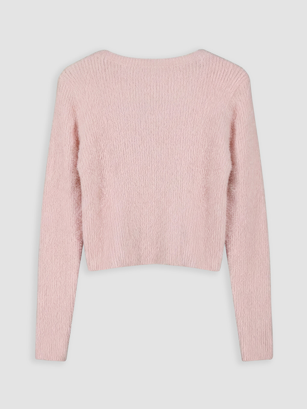 Cardigan Tricotat Cu Guler Rotund Pentru Femei-5