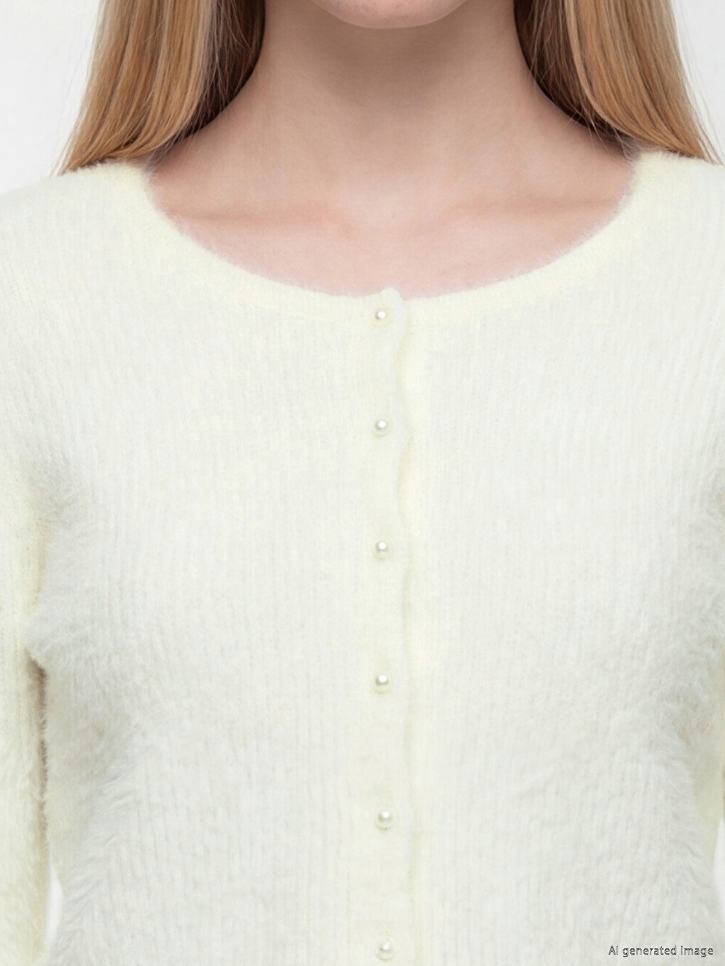 Crew Neck Women's Knitwear Cardigan-2