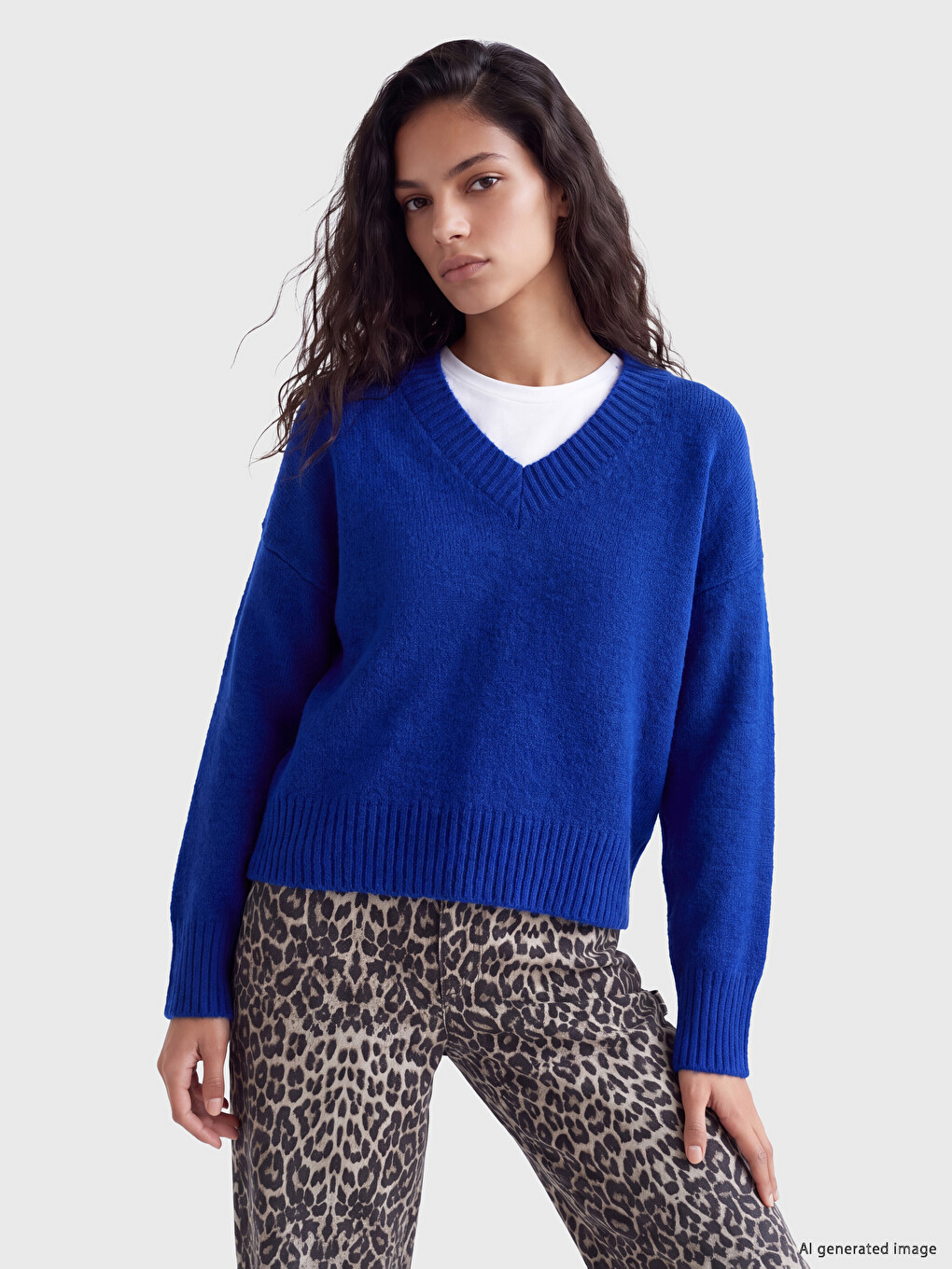 Oversize Damen Strickpullover