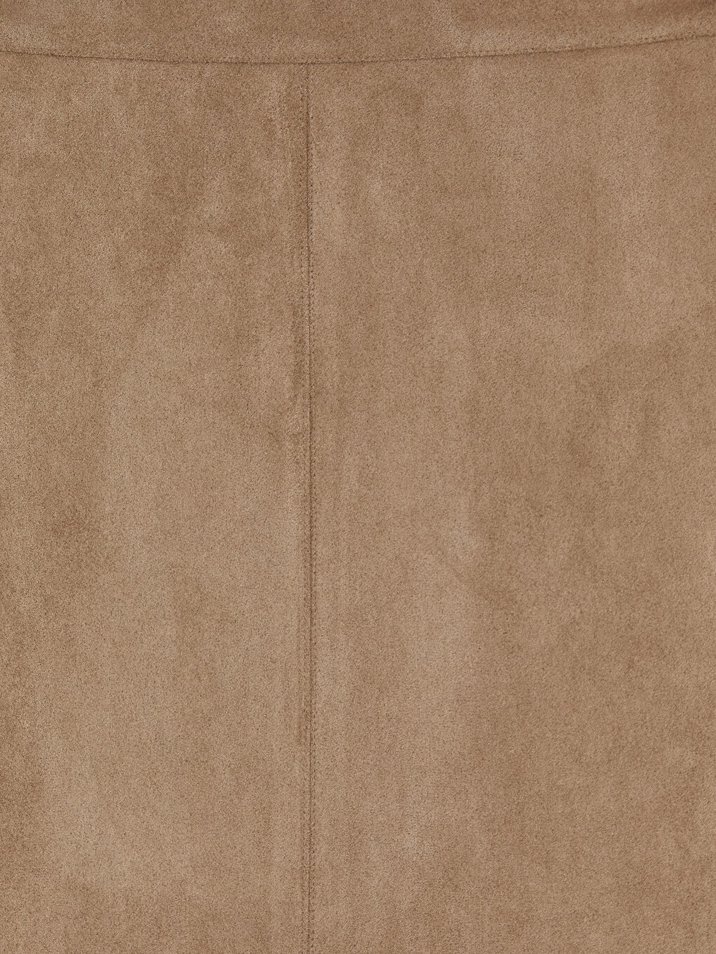 Zippered Waist A-line Suede Mini Skirt-6