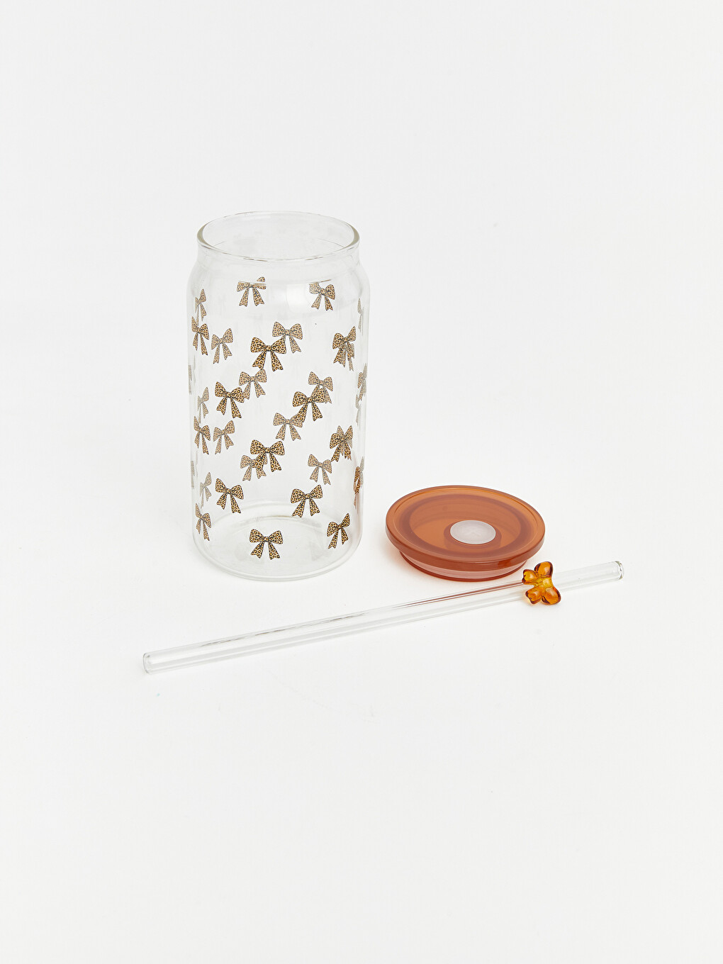 Karışık Fiyonk Figürlü Cam Pipetli Bardak 400 Ml-2