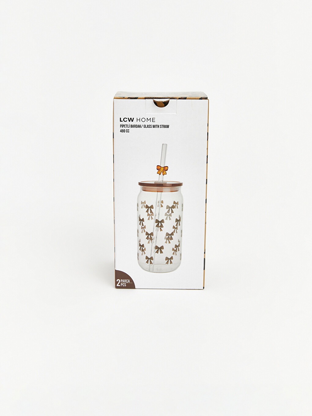 Karışık Fiyonk Figürlü Cam Pipetli Bardak 400 Ml-3