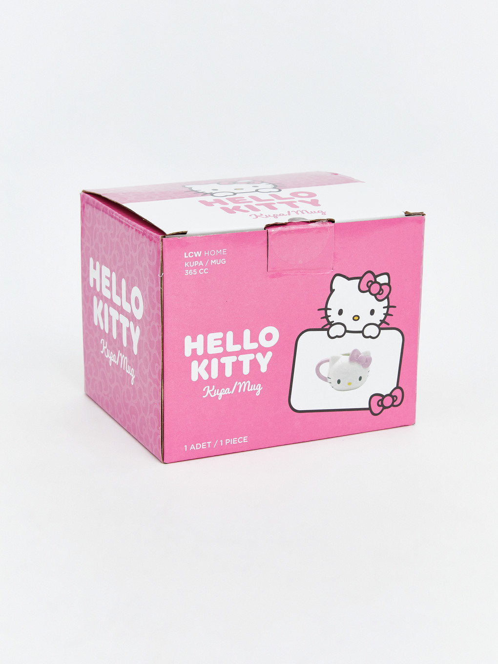 Beyaz Hello Kitty Baskılı Seramik Kupa 365 Ml-3