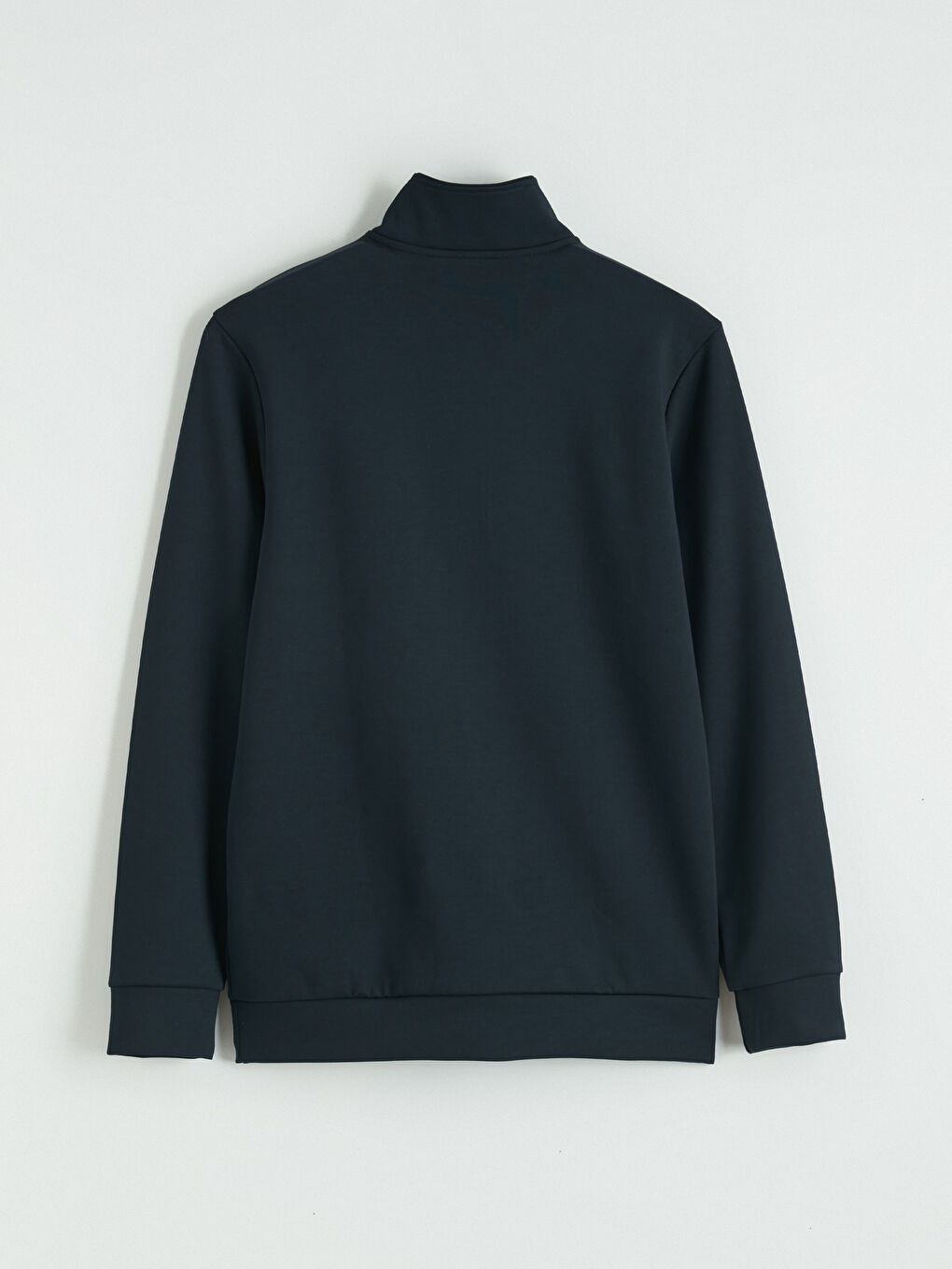 Lacivert  Dik Yaka Erkek Sweatshirt-6