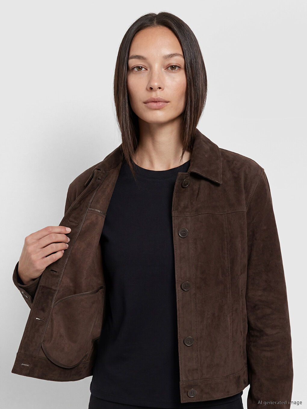 Woman Brown Shirt-4