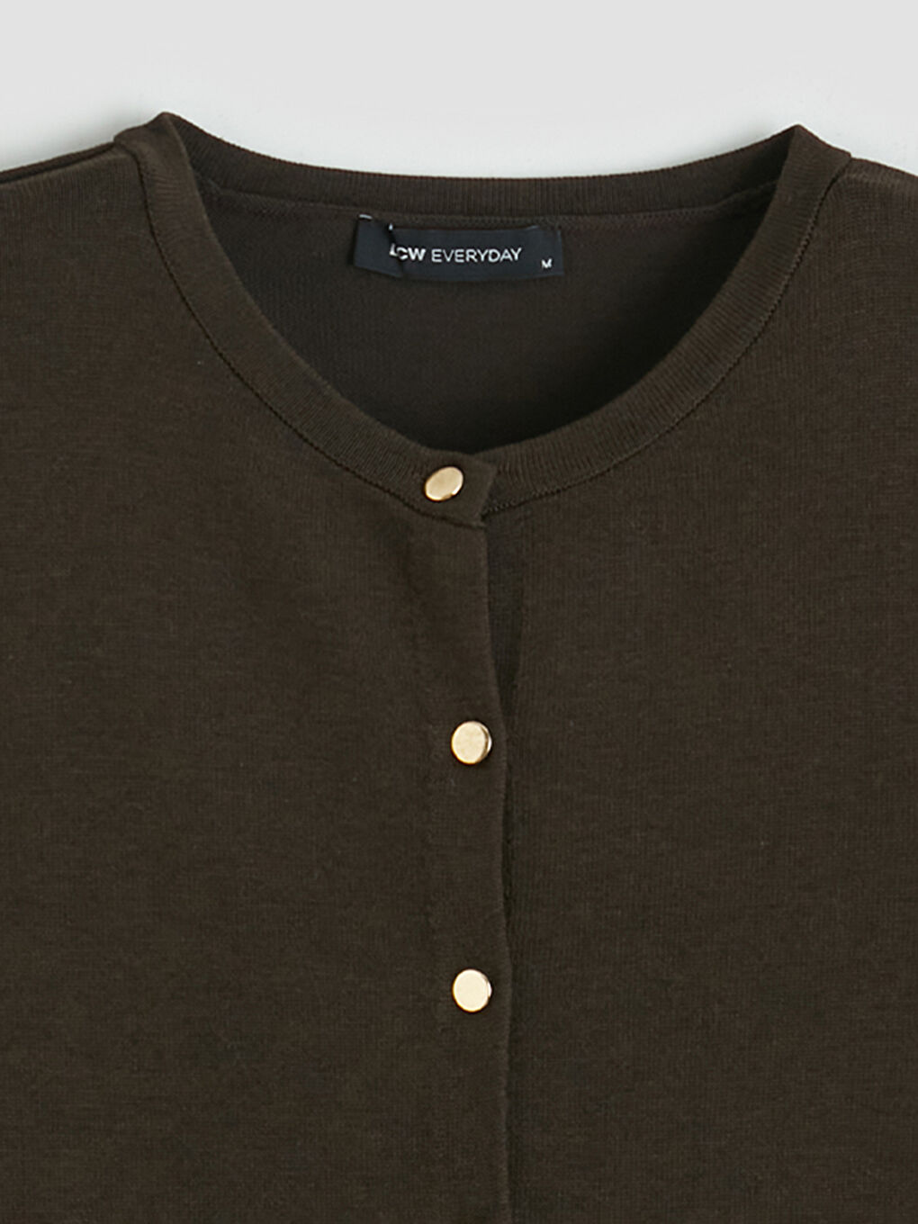 Kahverengi Bisiklet Yaka Kadın Triko Hırka-6