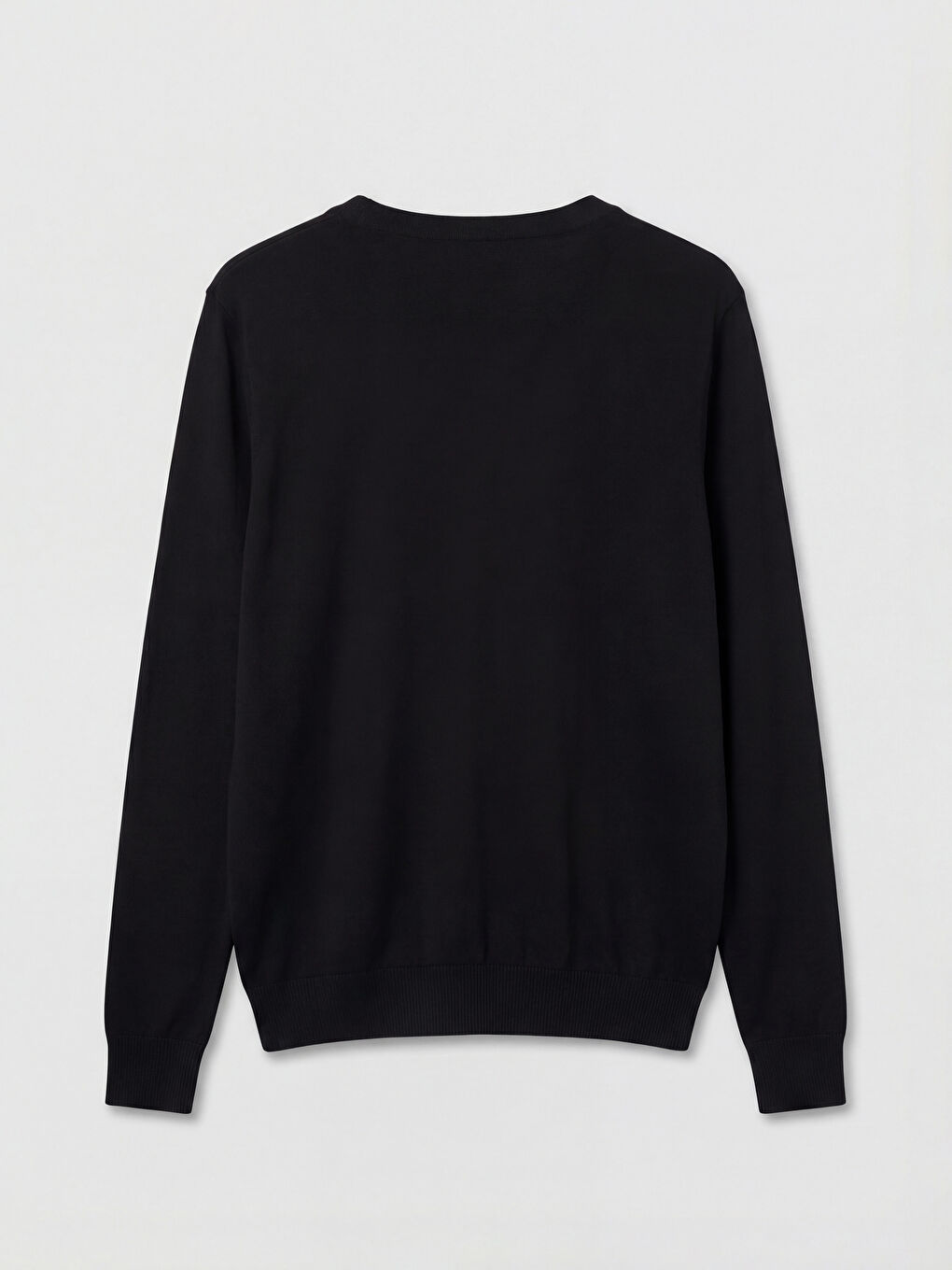 Siyah V Yaka Kadın Triko Hırka-5