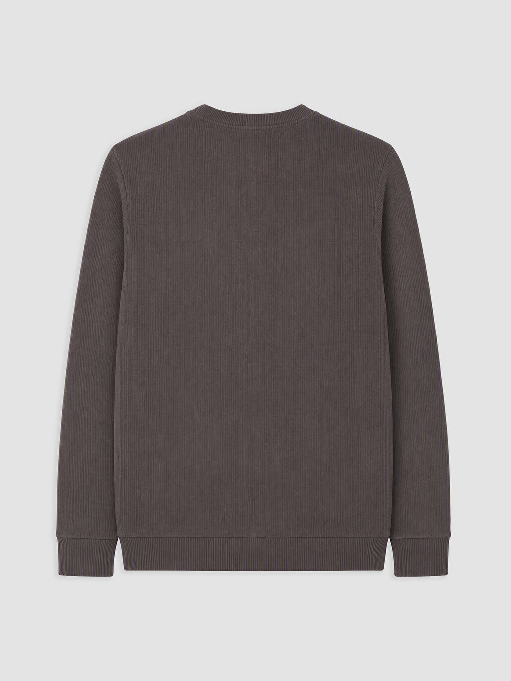 Antrasit Bisiklet Yaka Erkek Sweatshirt-1