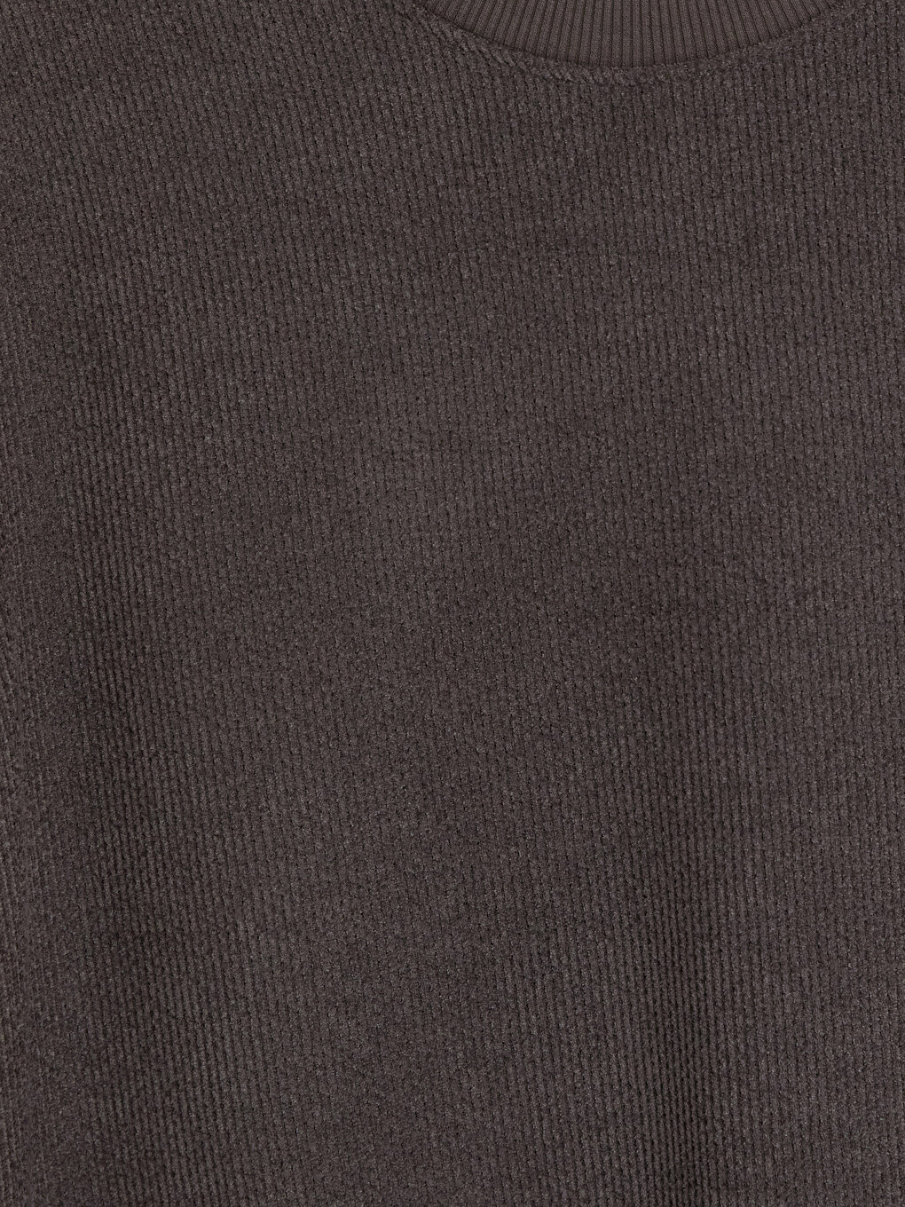 Antrasit Bisiklet Yaka Erkek Sweatshirt-2