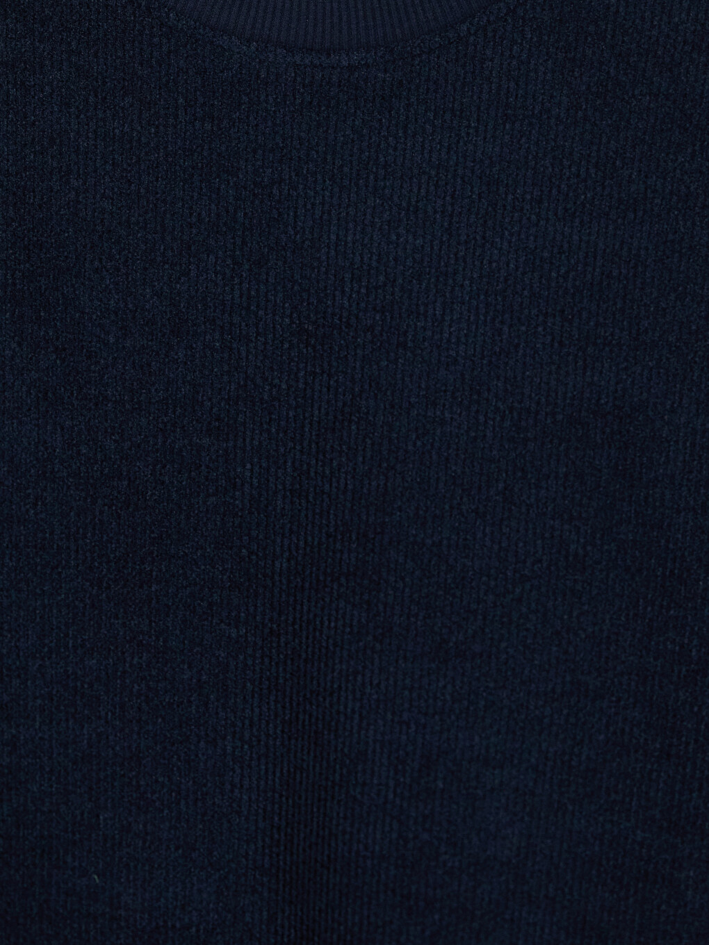 Lacivert Bisiklet Yaka Erkek Sweatshirt-2