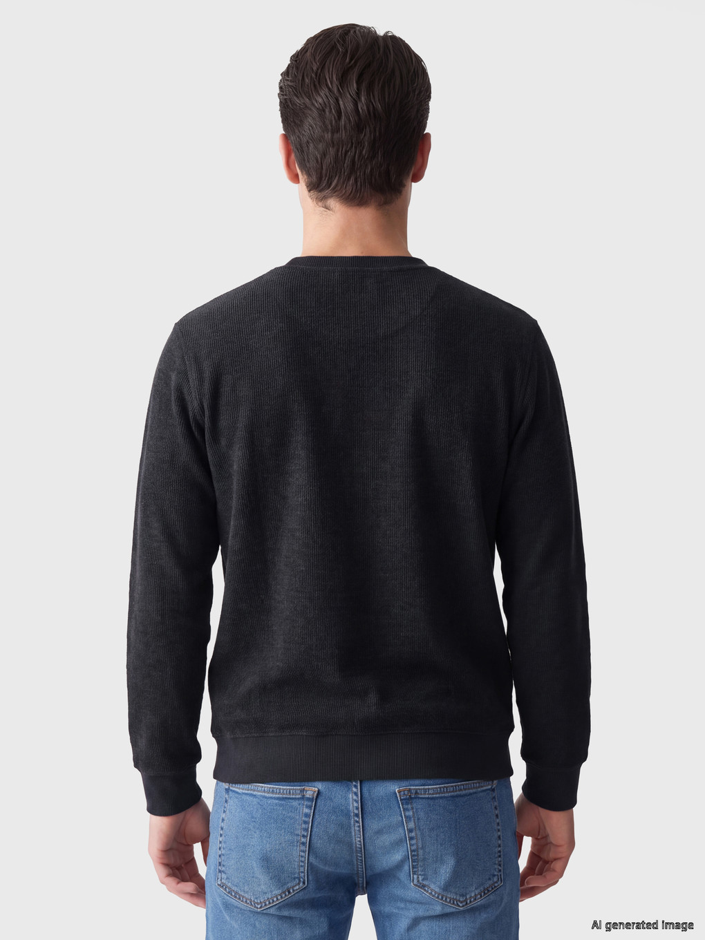 Crew Neck Men's Sweatshirt-2