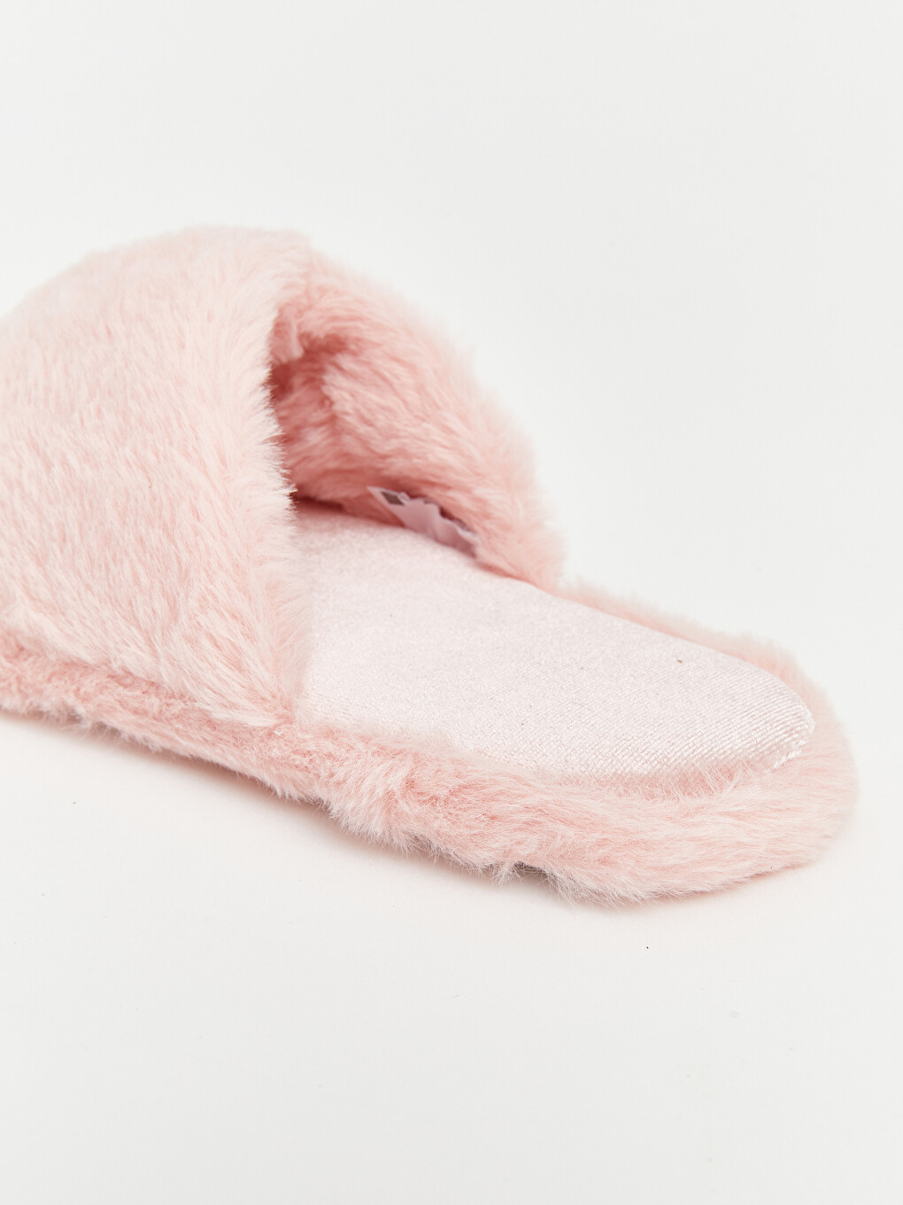 Cross Strapped Plush Women's Home Slipper-5
