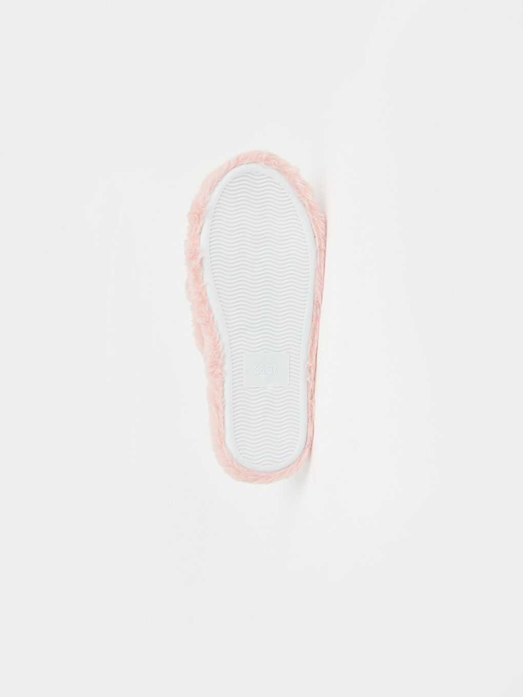 Cross Strapped Plush Women's Home Slipper-6