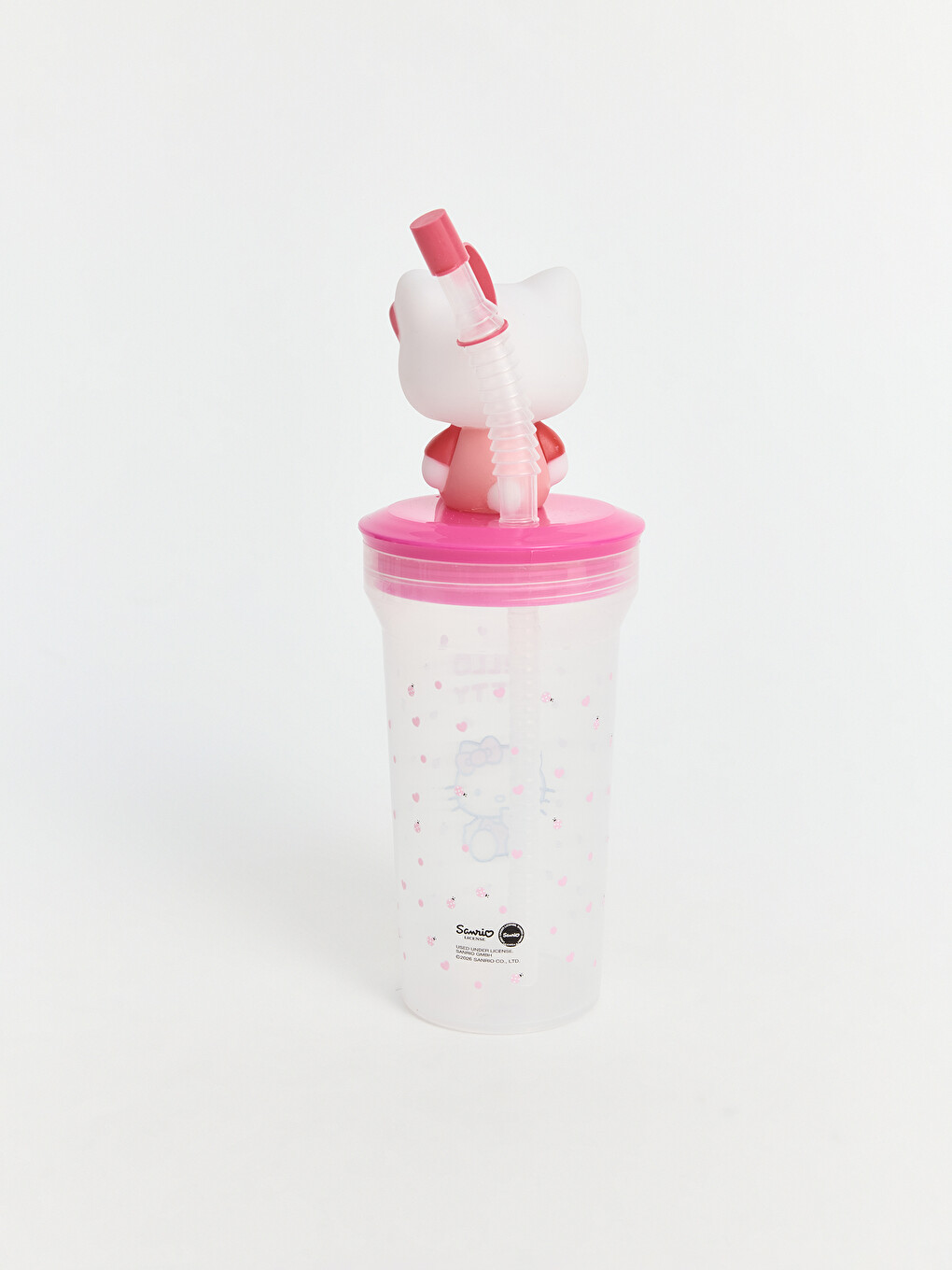 Hello Kitty Figuriertes Strohhalmglas-2