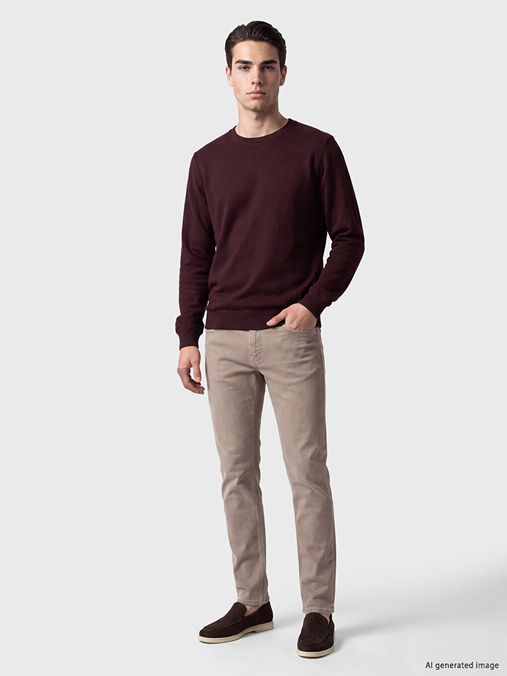 Crew Neck Men's Sweatshirt-1