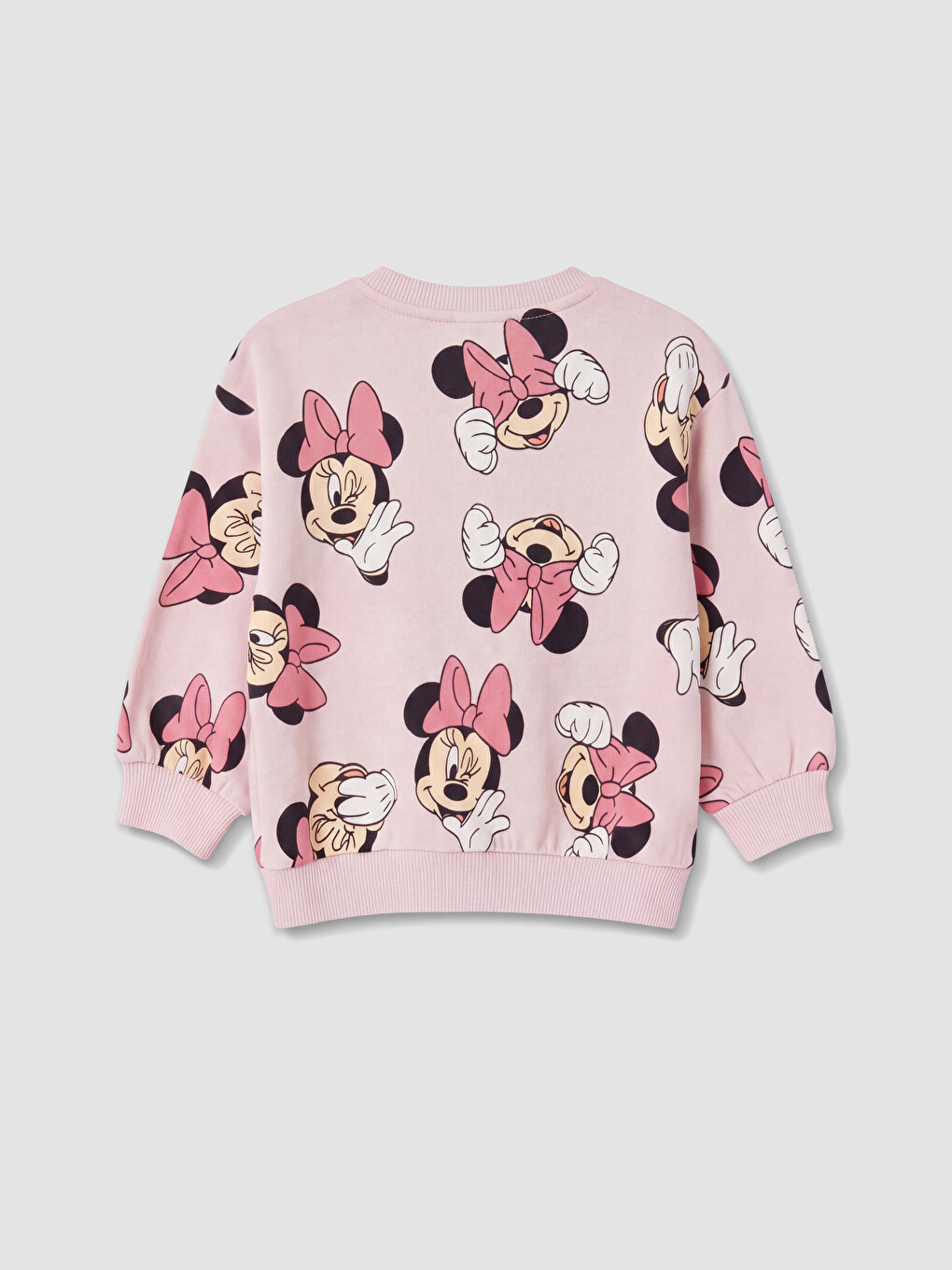 Pembe Minnie Mouse Kız Bebek Eşofman Takım-2