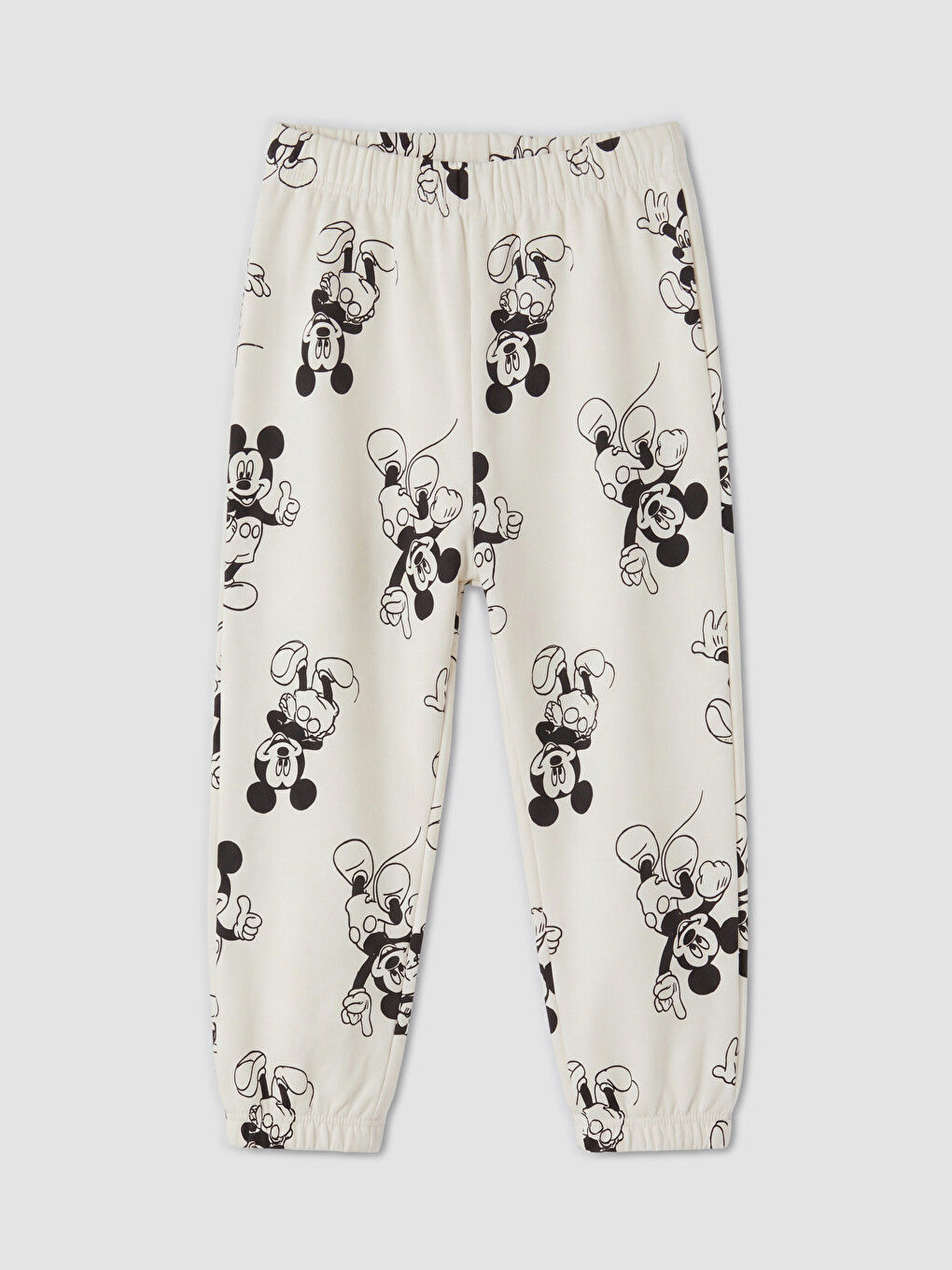 Gri Mickey Mouse Baskılı Erkek Bebek Takım-2