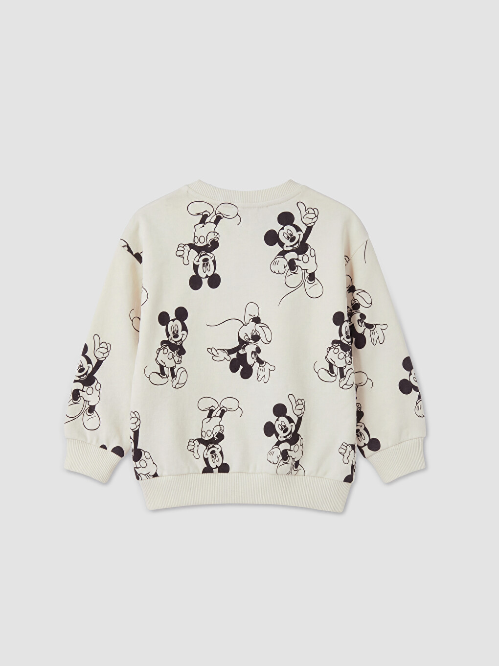 Gri Mickey Mouse Baskılı Erkek Bebek Takım-3