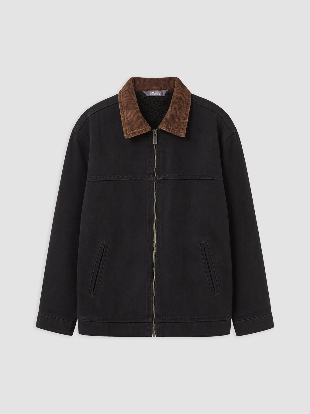 Boy Black Denim Coat