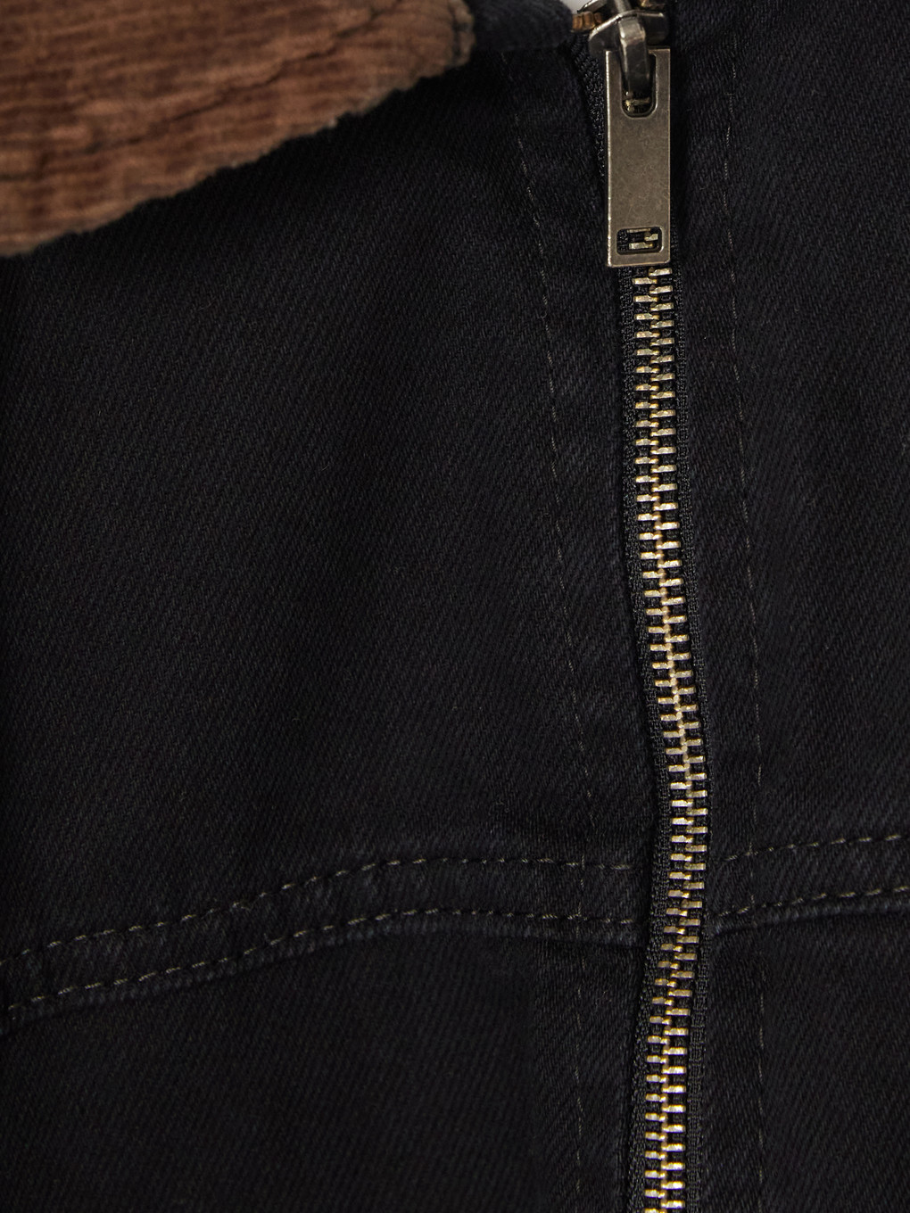 Boy Black Denim Coat-1