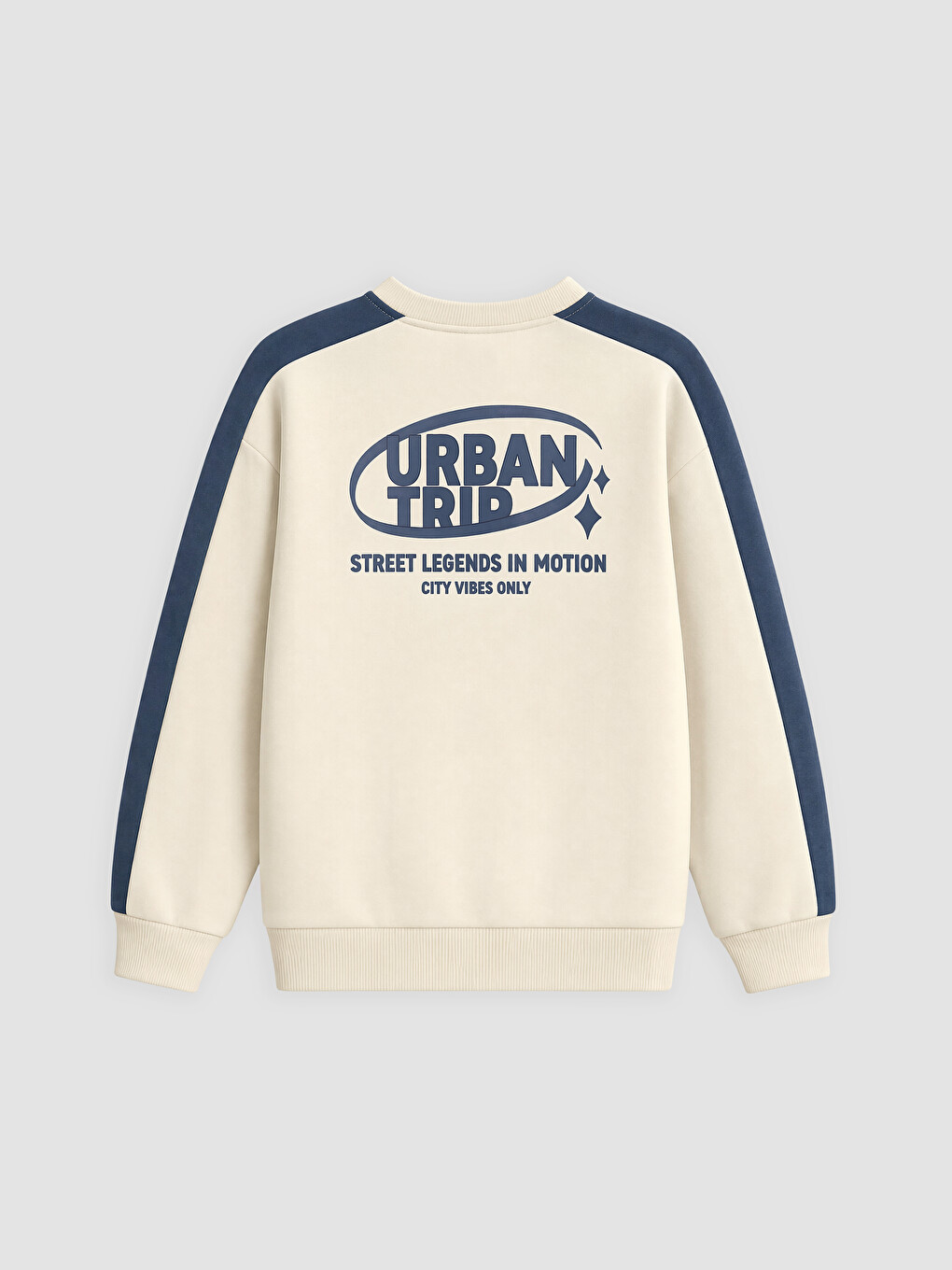 Djalë Bezhe Sweatshirt-1