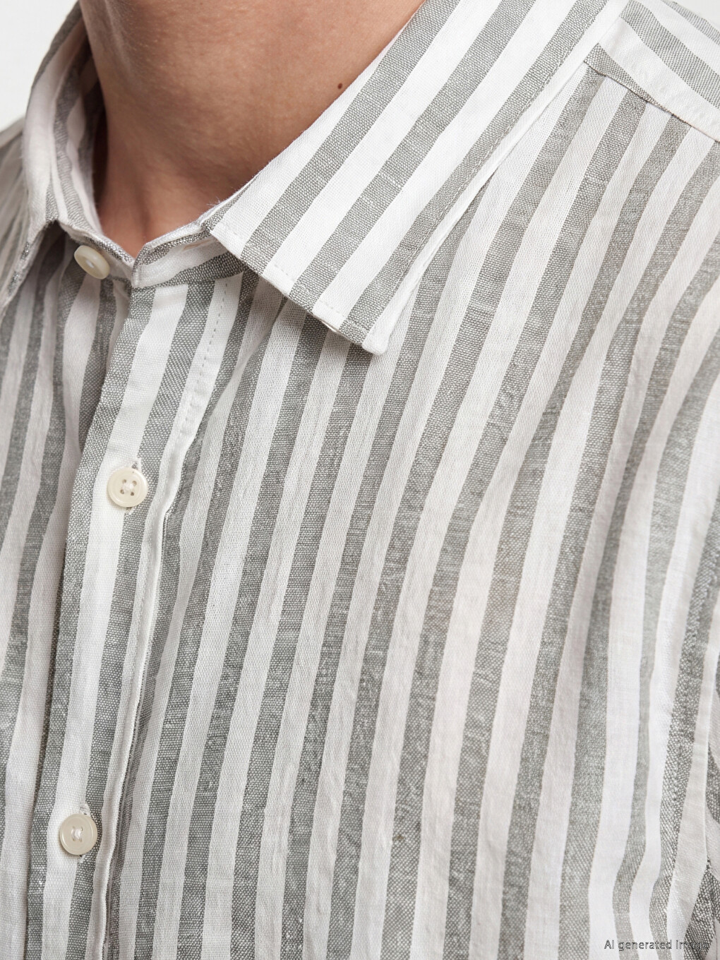 Regular Fit Striped Dobby Men's Shirt-2
