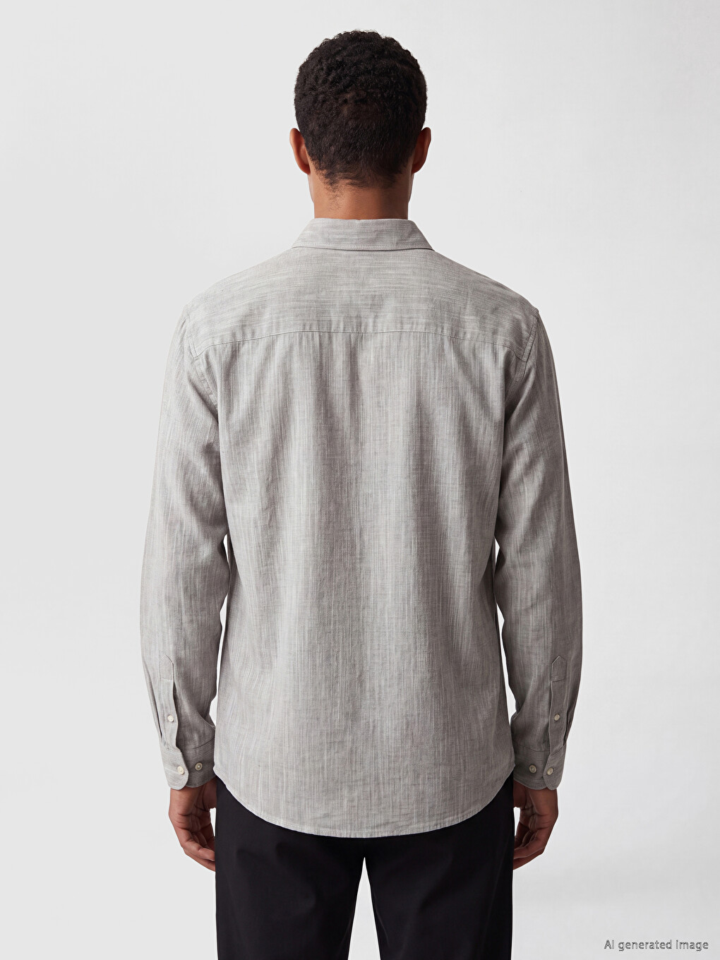 Regular Fit Dobby Men's Shirt-3