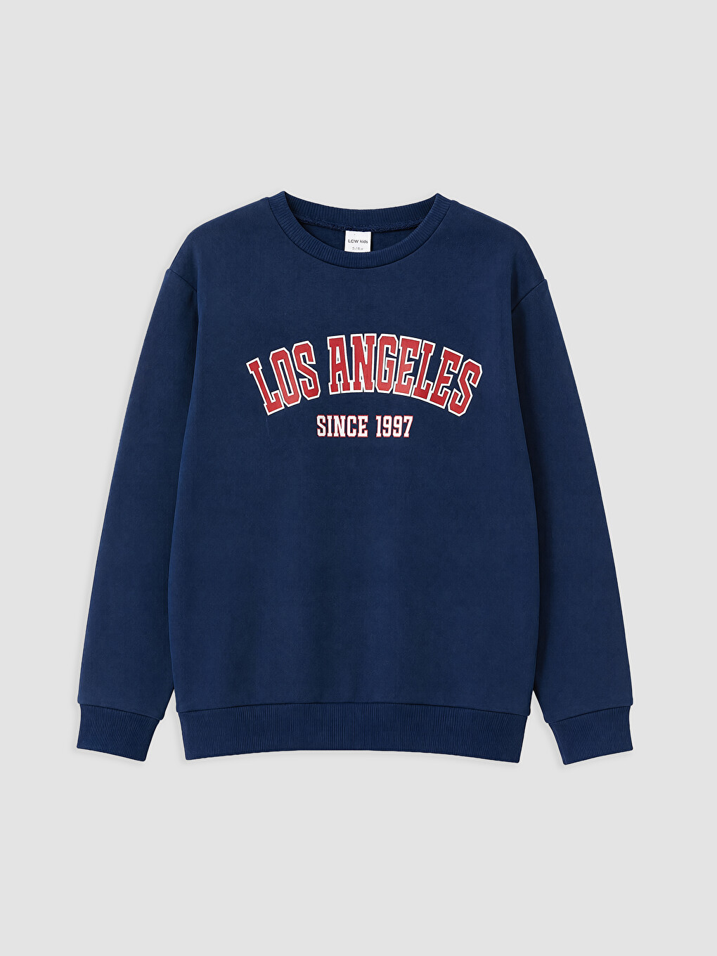 Lacivert Los Angeles Baskılı Erkek Çocuk Kalın Sweatshirt