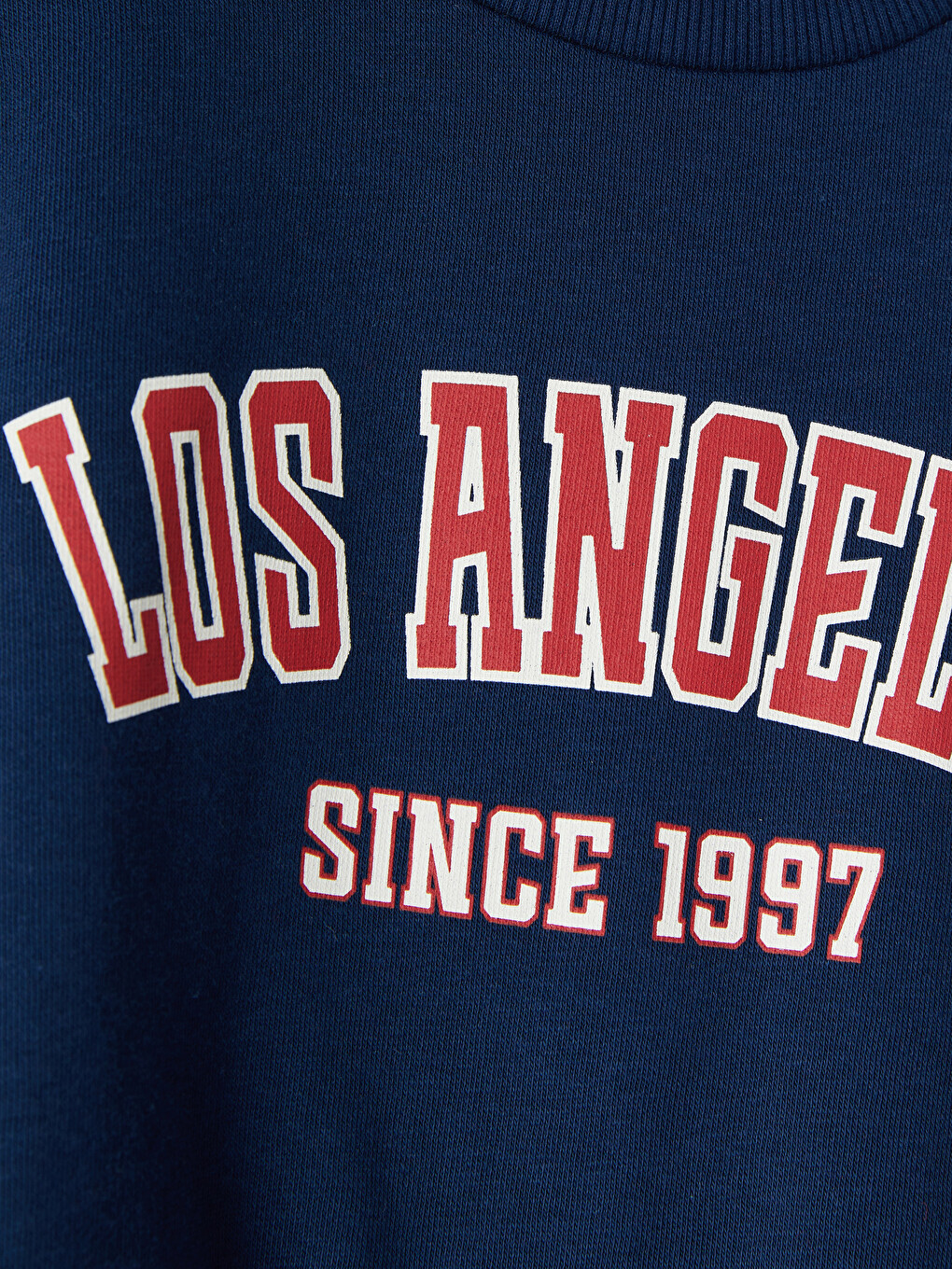 Lacivert Los Angeles Baskılı Erkek Çocuk Kalın Sweatshirt-2