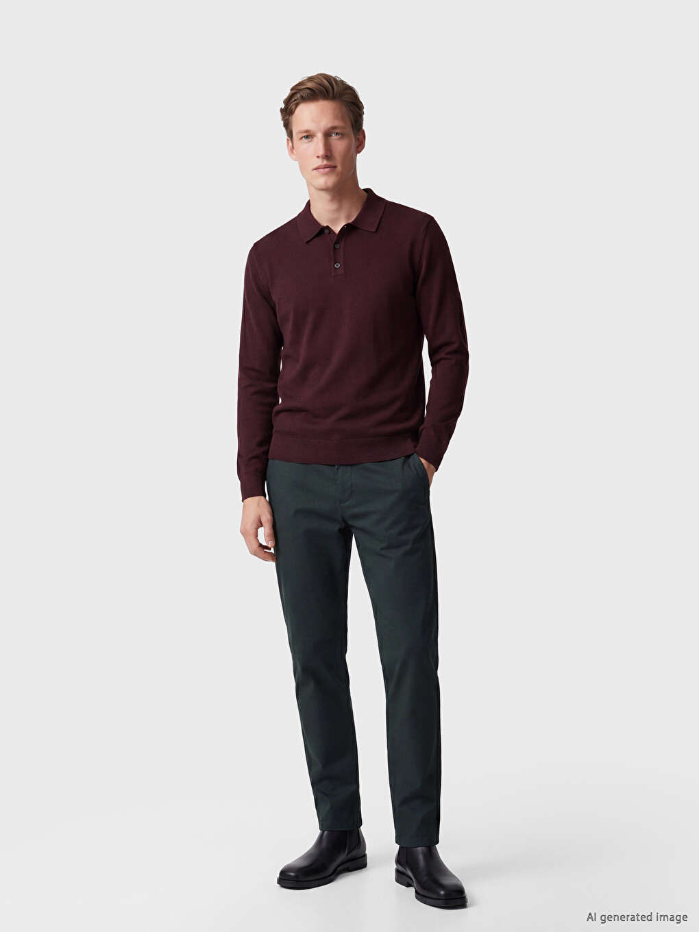 Standard Fit Men's Chino Trousers-1