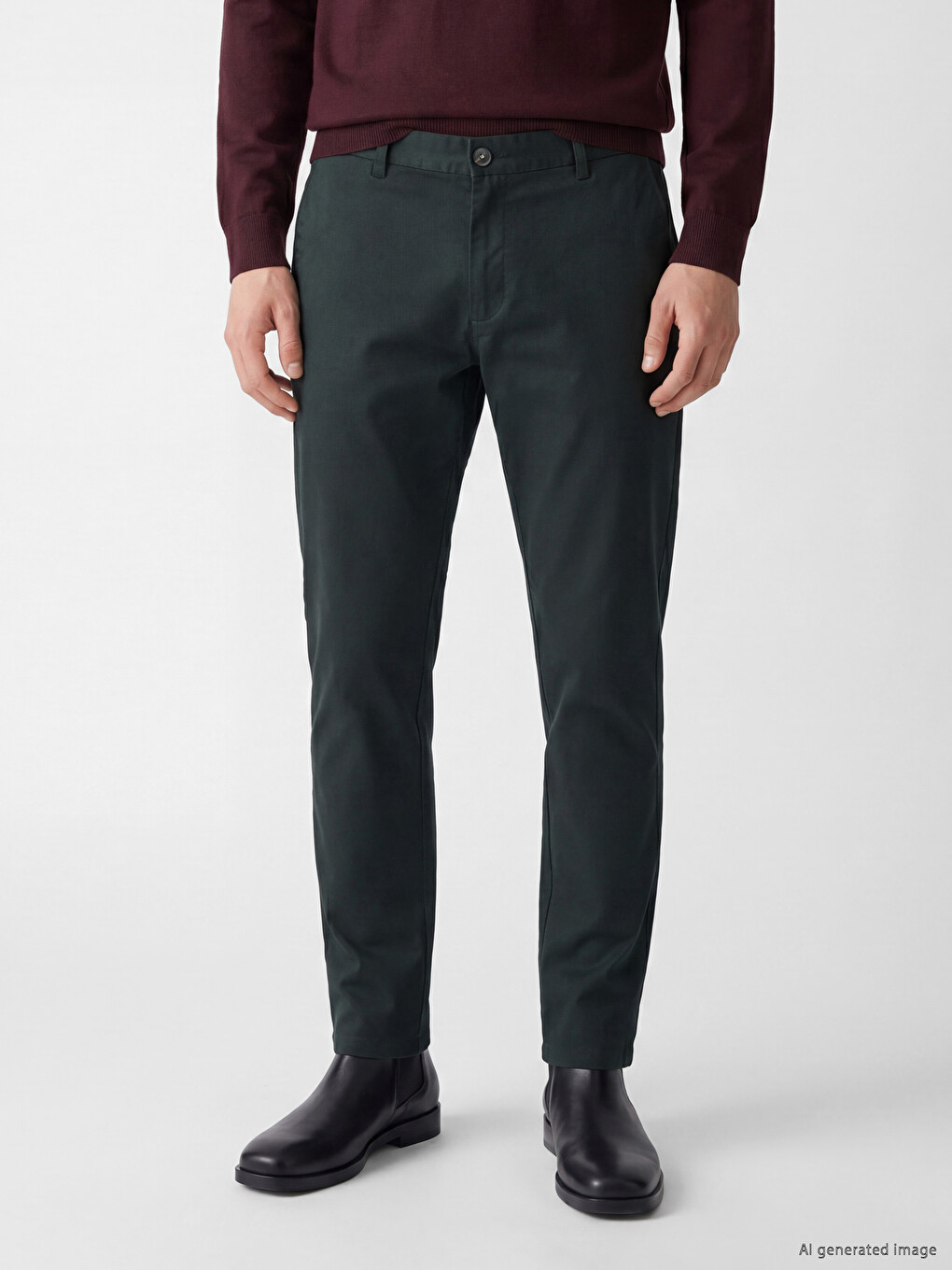 Standard Fit Men's Chino Trousers-2
