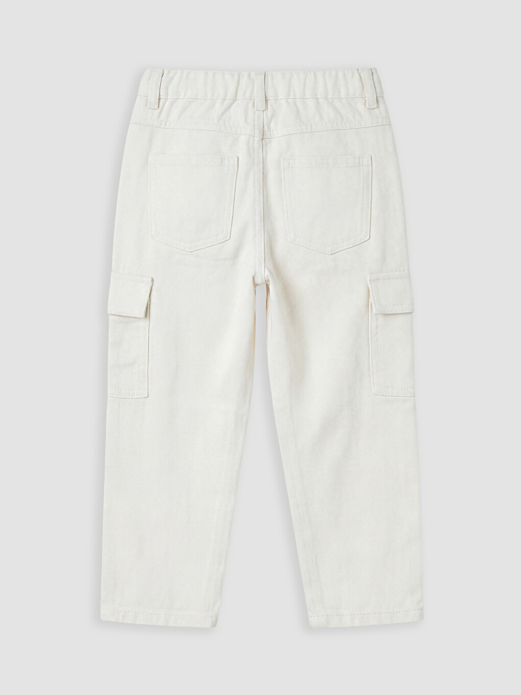Boy Beige Cargo Trousers-3