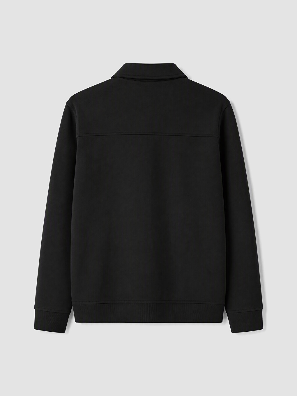 Man Black Zip-up Sweatshirt-6