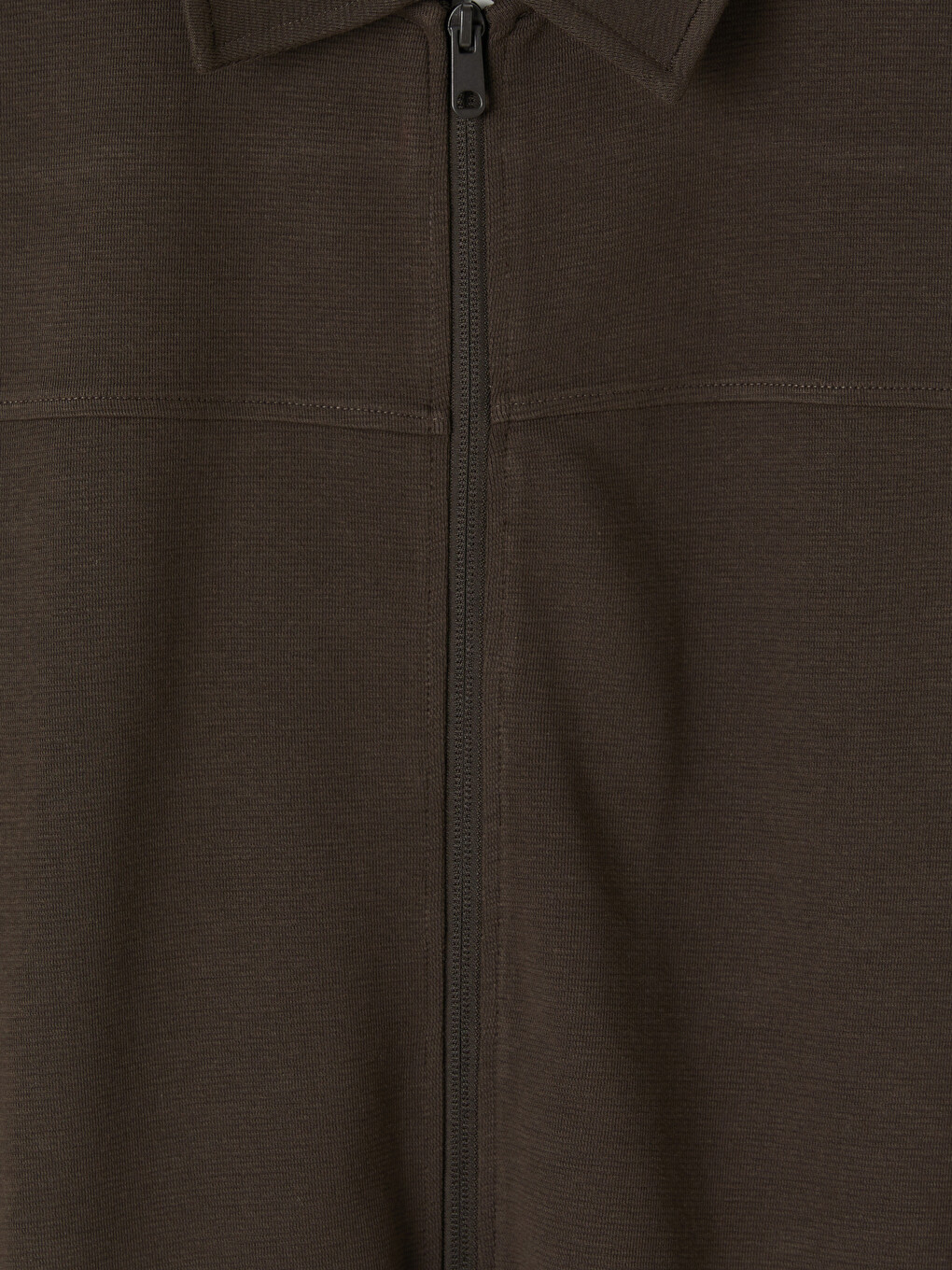Polo Collar Men's Zip-up Sweatshirt-7