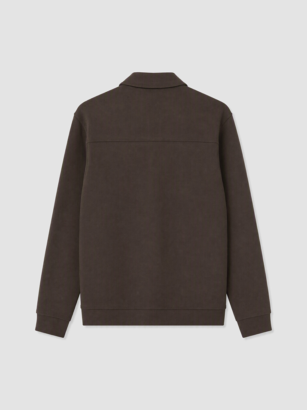 Polo Collar Men's Zip-up Sweatshirt-8