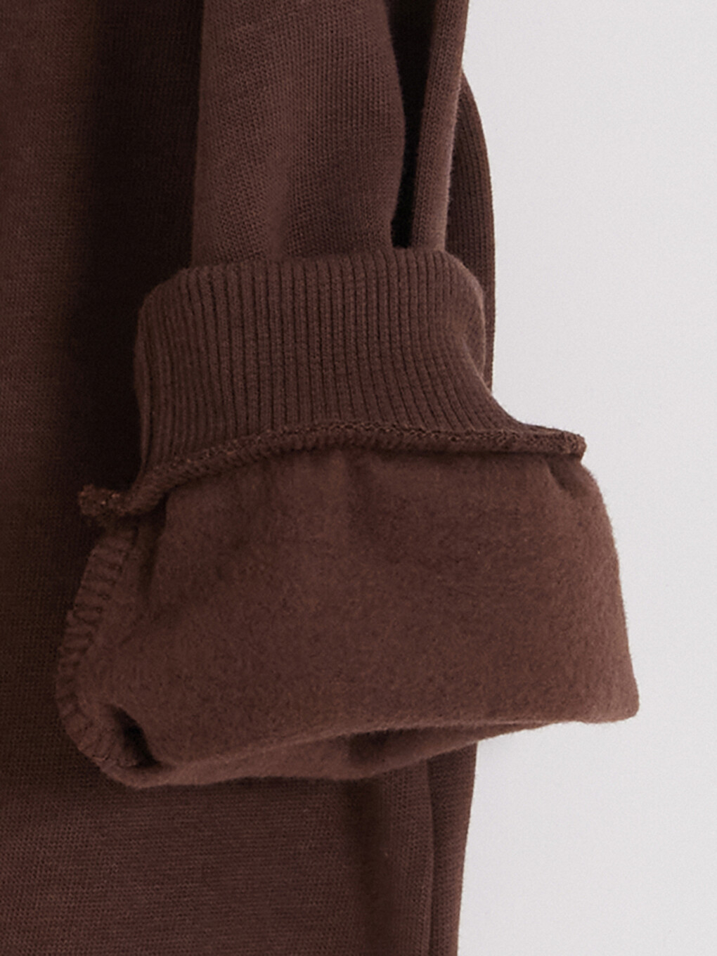 Kahverengi Baskılı Erkek Çocuk Kalın Sweatshirt-3