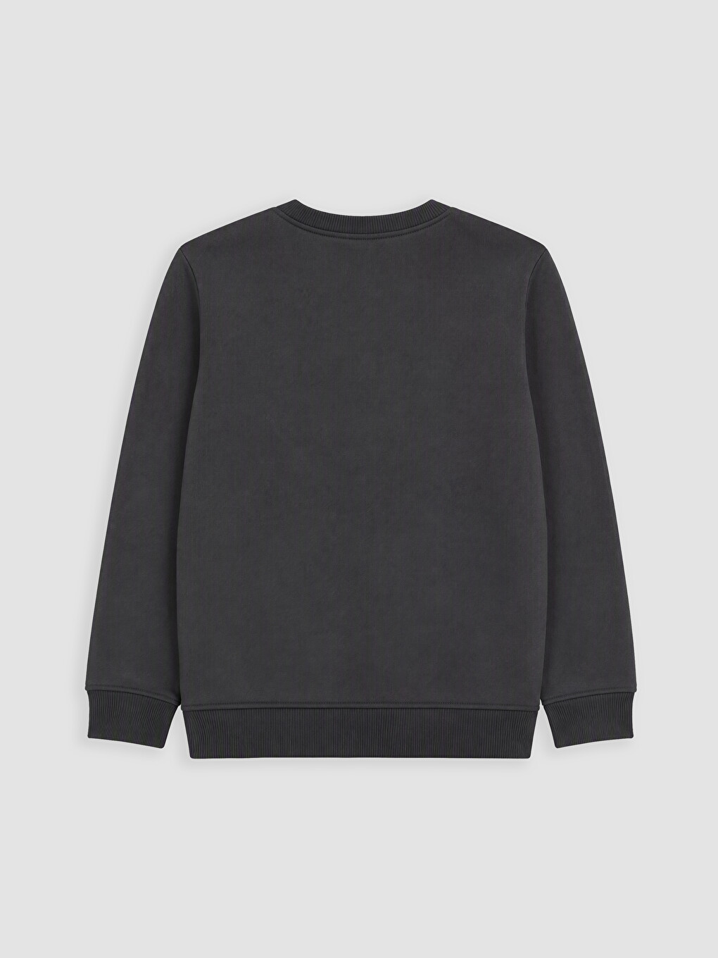 Antrasit Bisiklet Yaka Baskılı Erkek Çocuk Kalın Sweatshirt 2'li-6