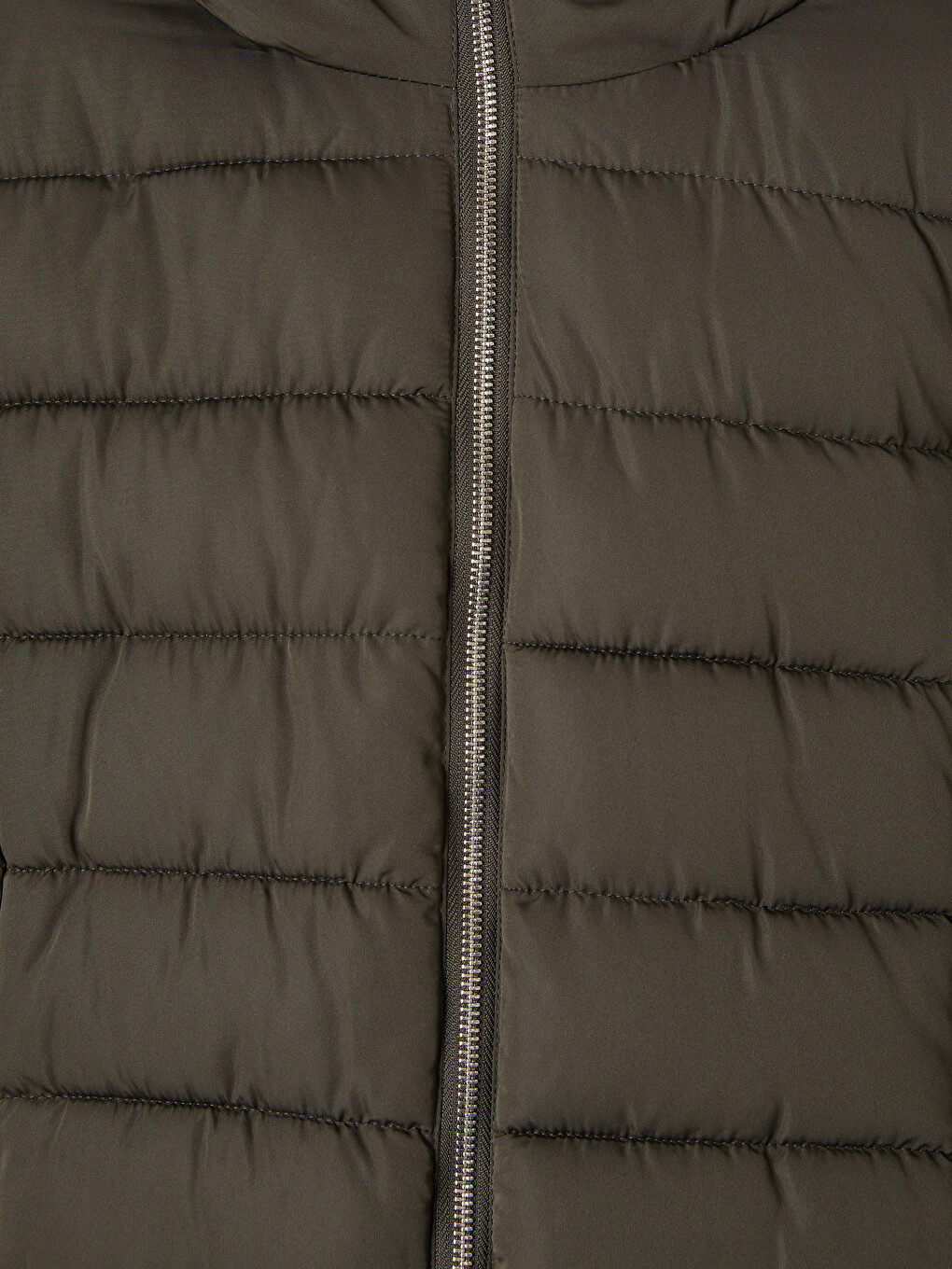 Woman Khaki Puffer Coat-5